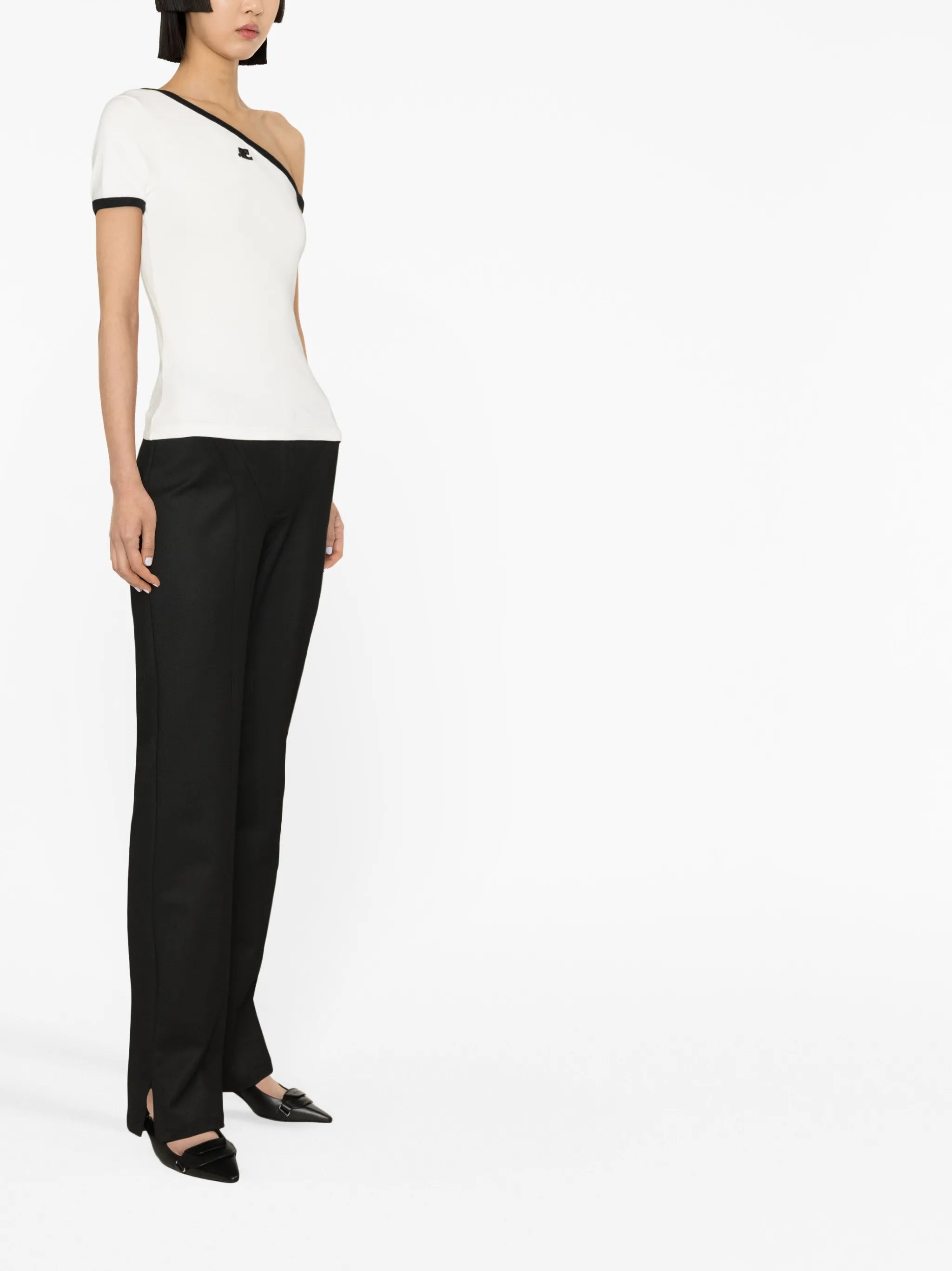 asymmetric T-shirt