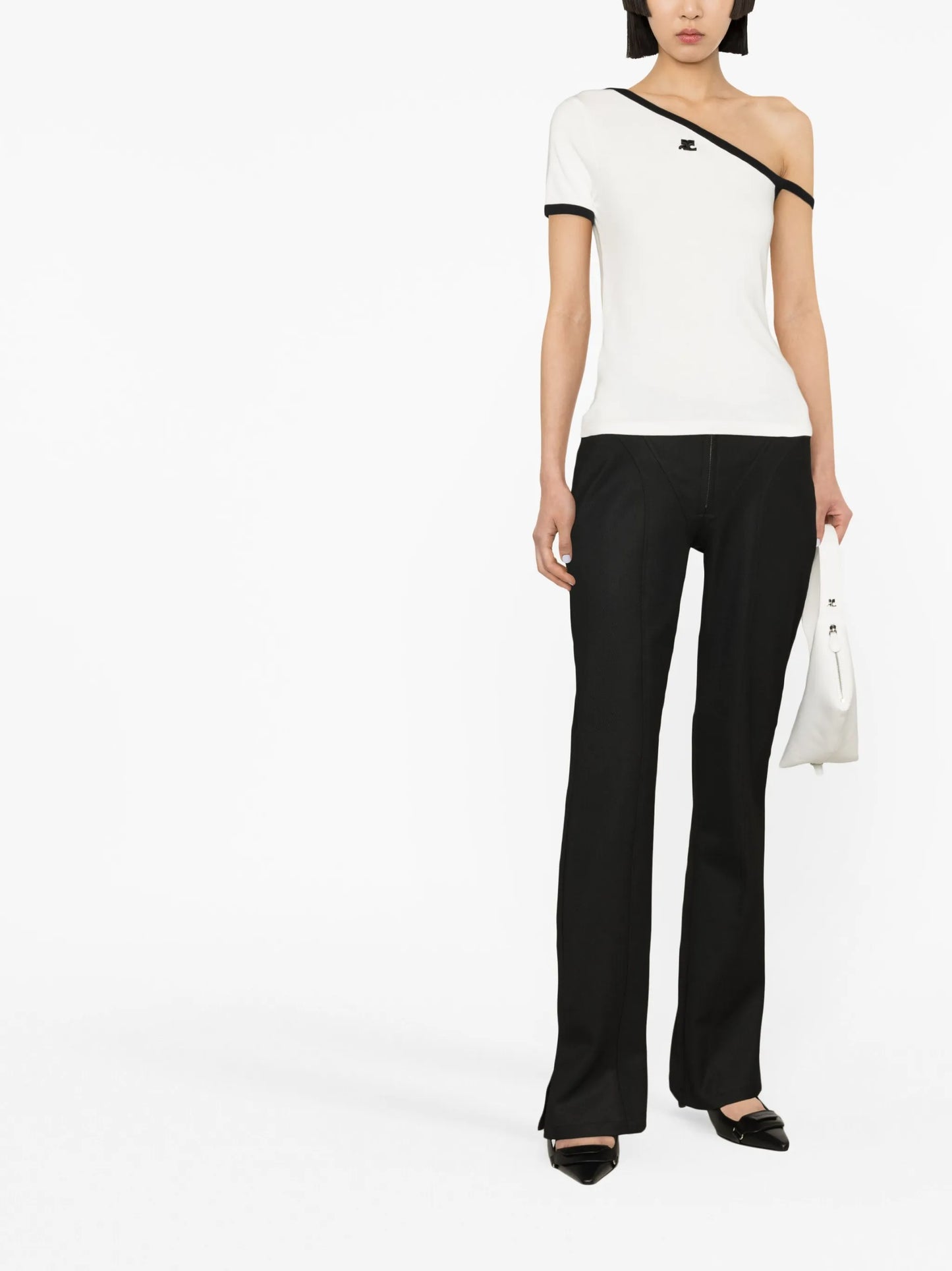 asymmetric T-shirt
