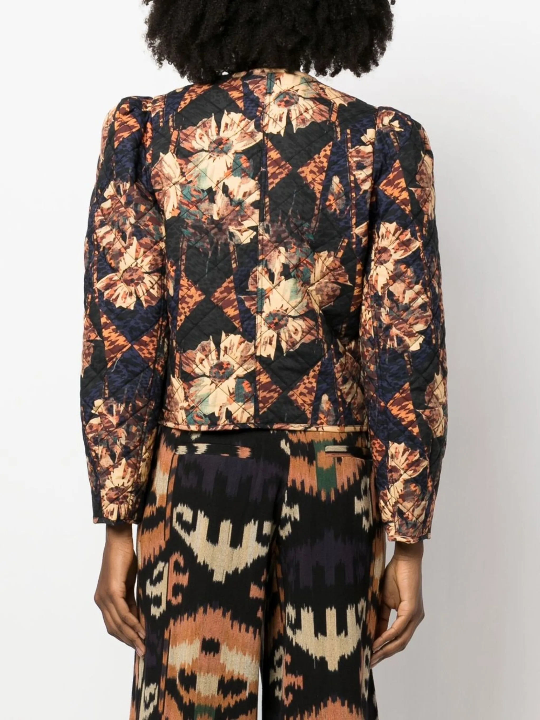 Clarisse quilted floral-print jacket