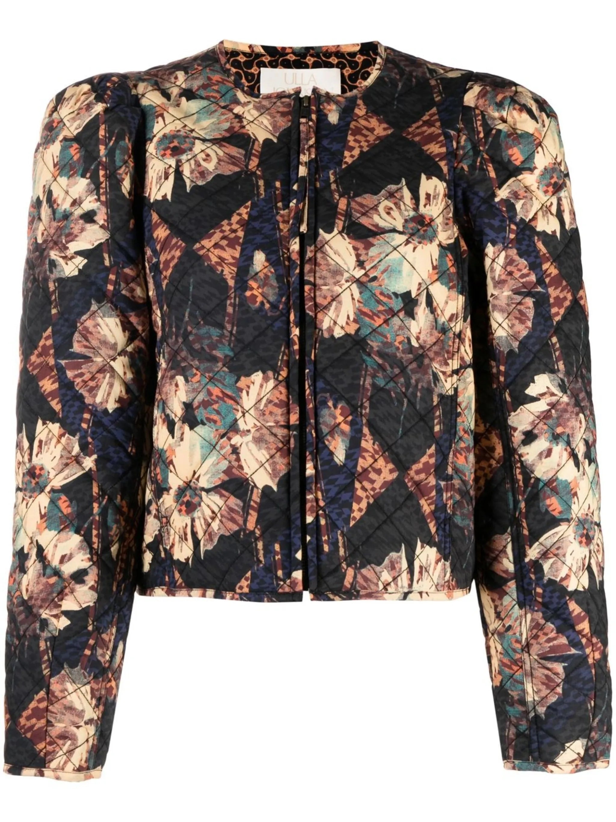 Clarisse quilted floral-print jacket