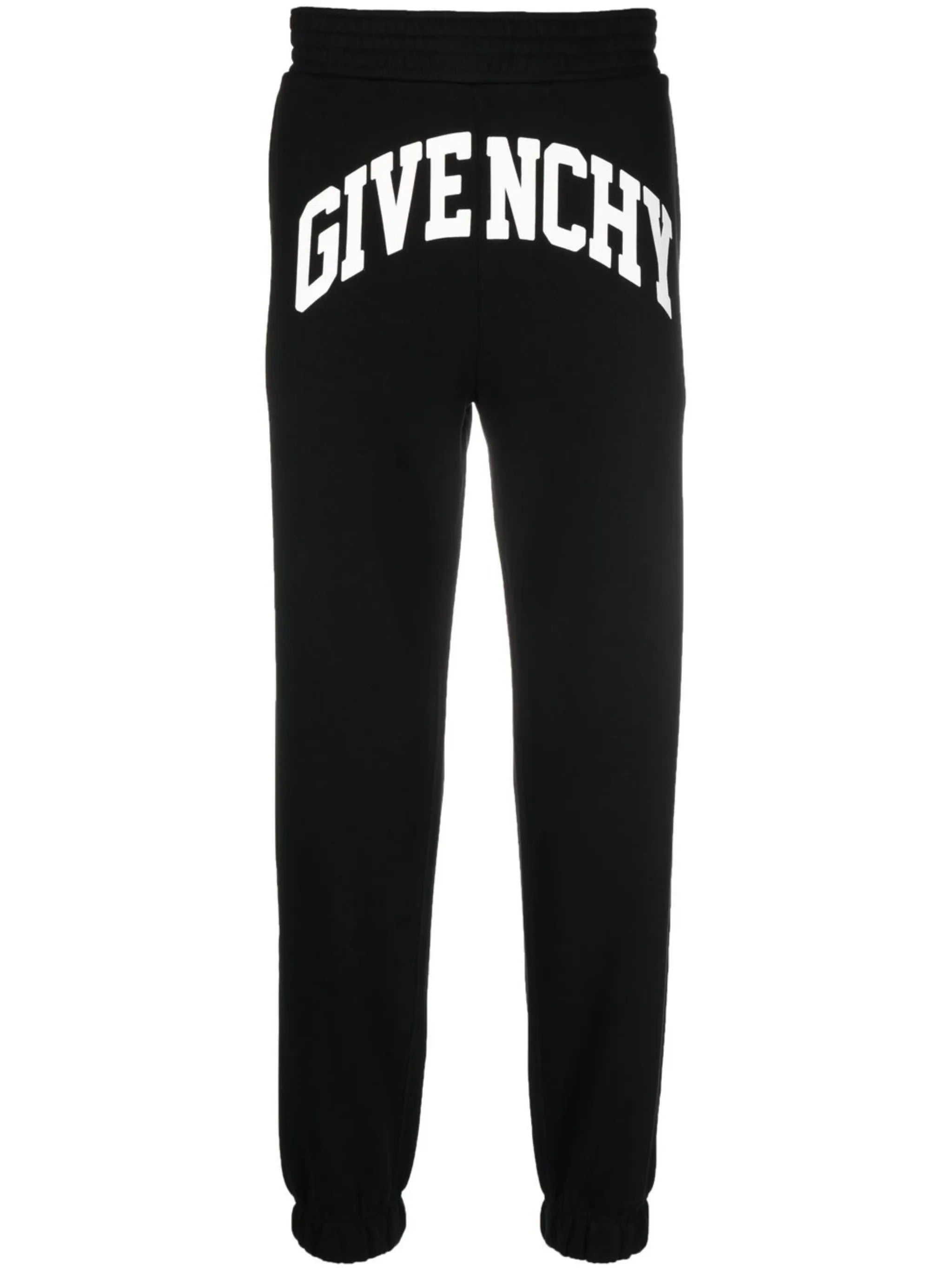 logo print cotton track pants