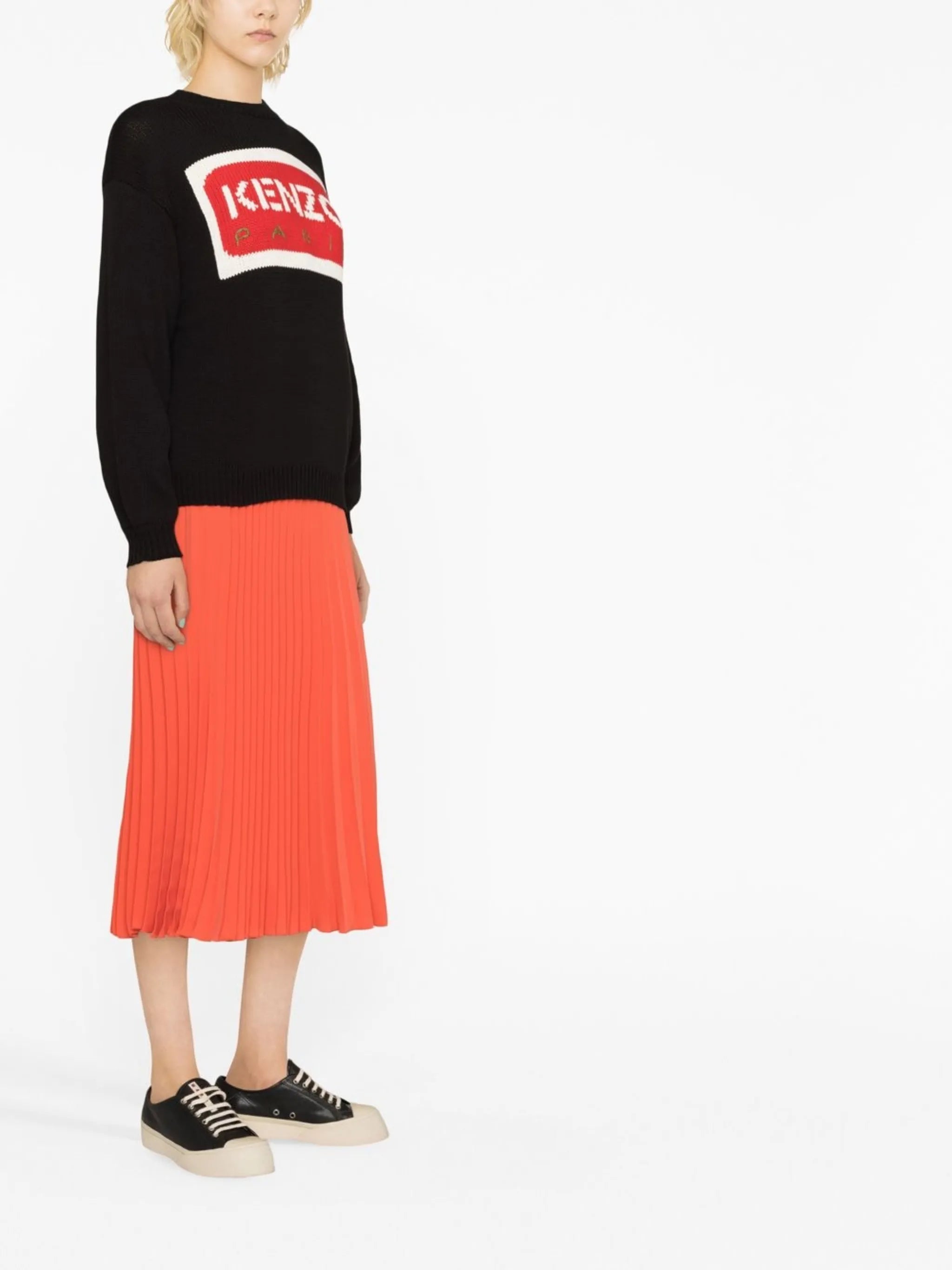 logo intarsia jumper