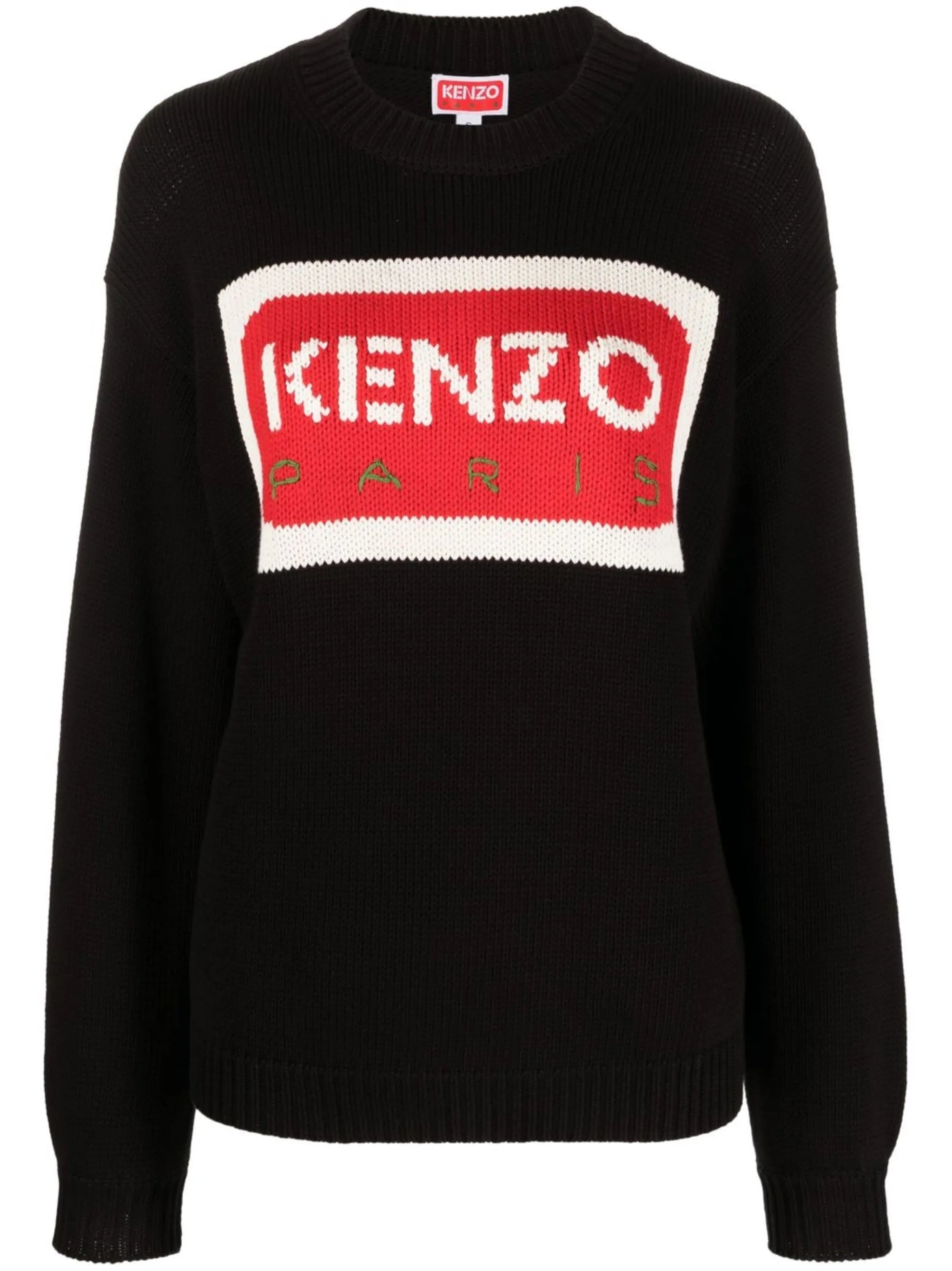 logo intarsia jumper