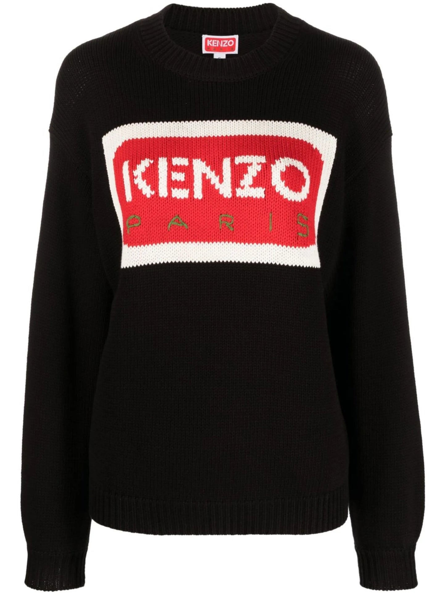 logo intarsia jumper