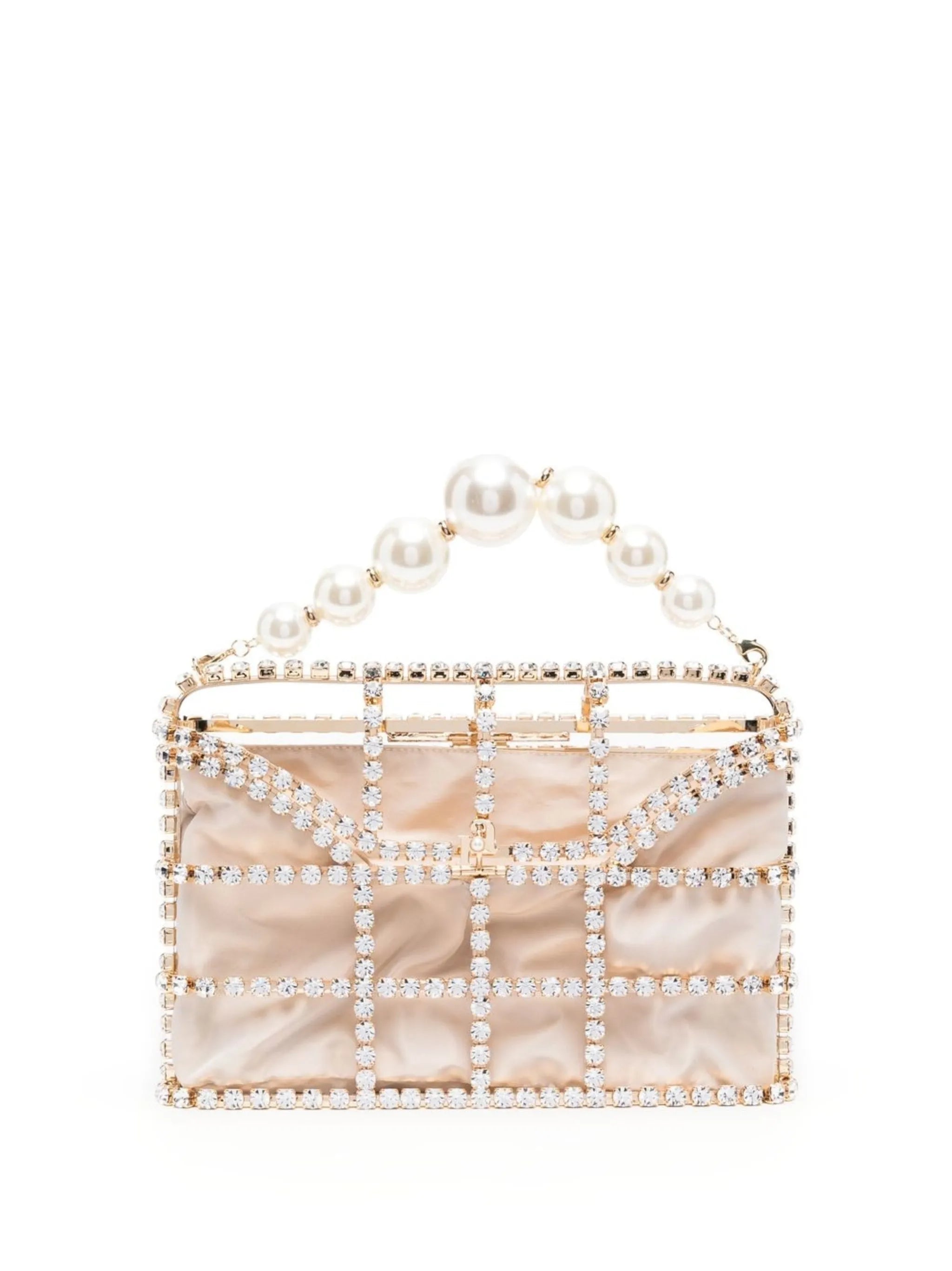 Holli crystal-embellished clutch bag
