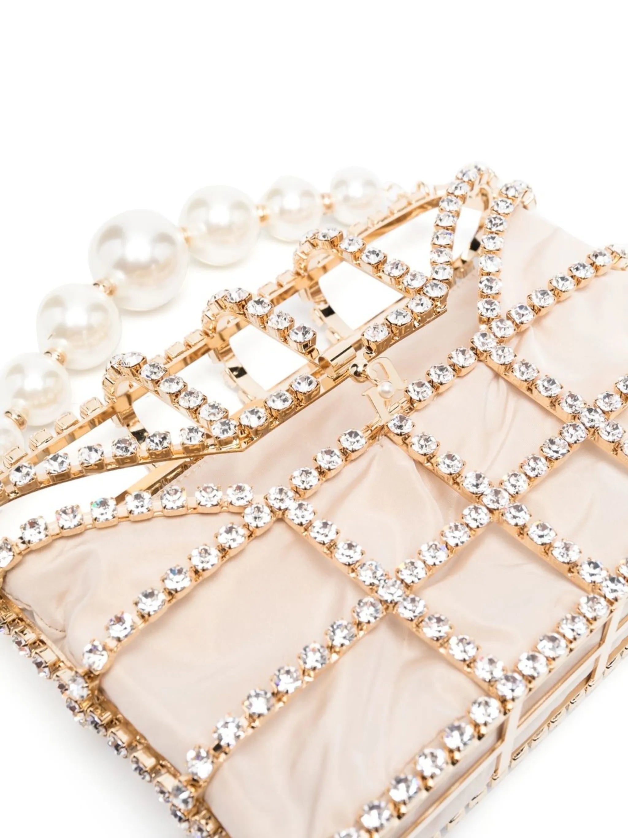Holli crystal-embellished clutch bag