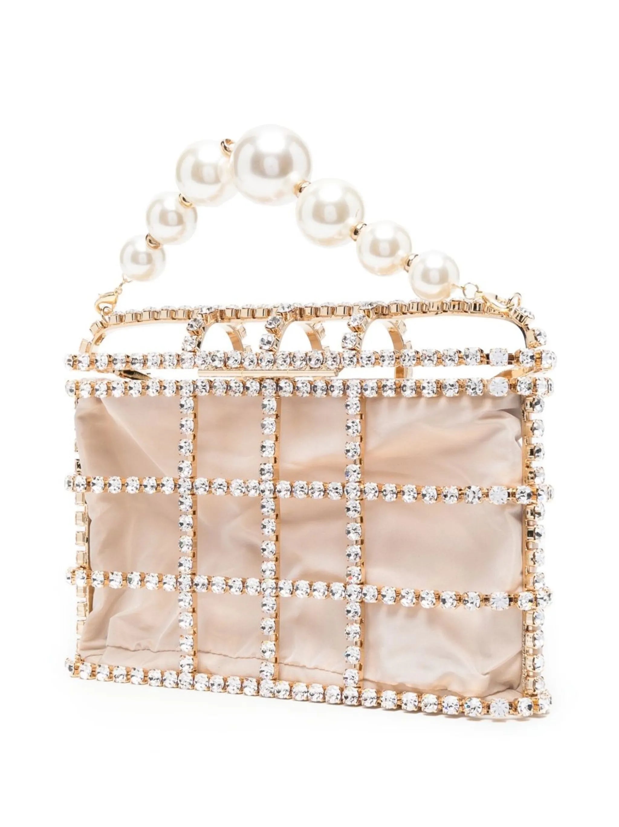 Holli crystal-embellished clutch bag