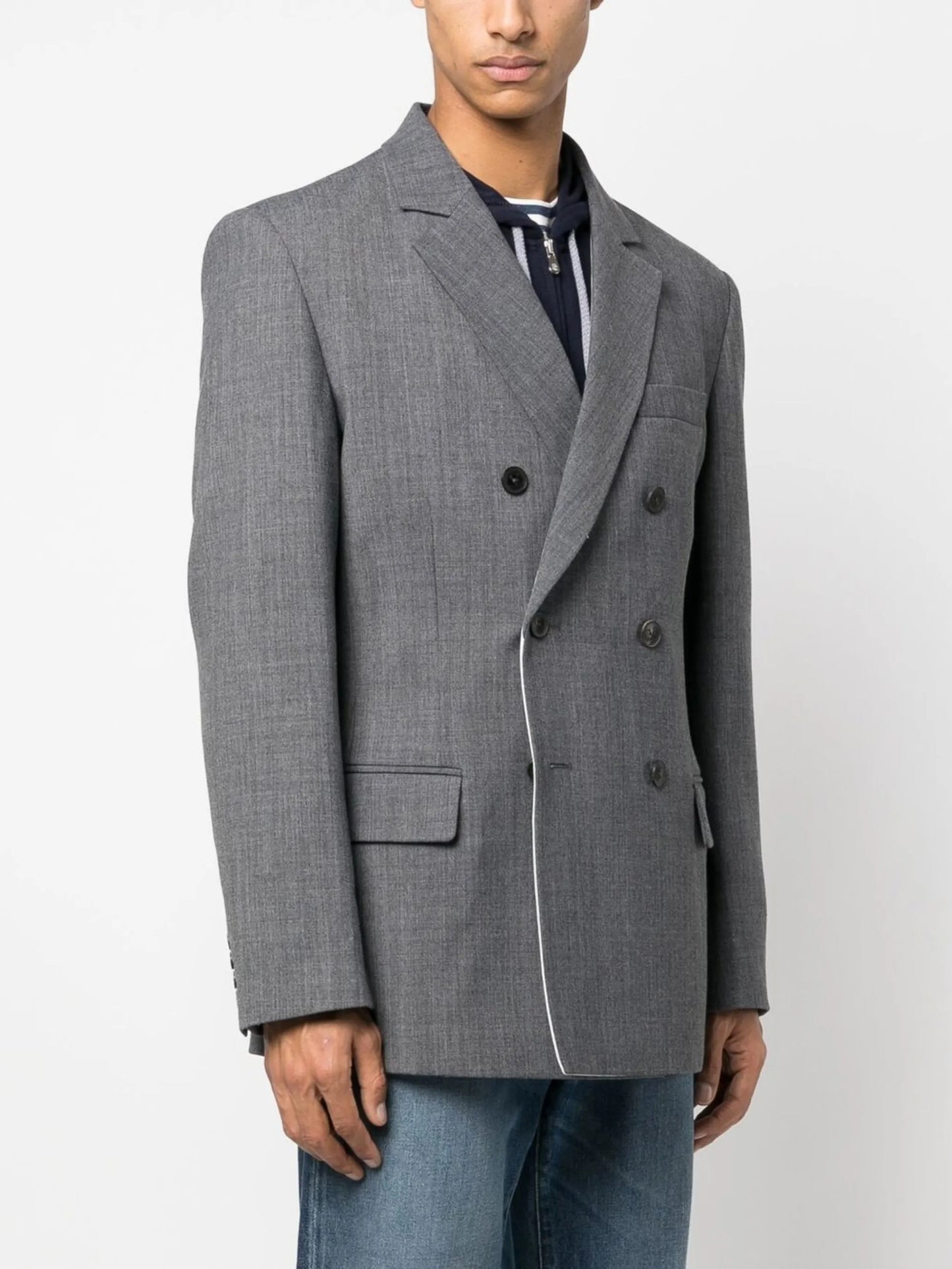 double-breasted blazer