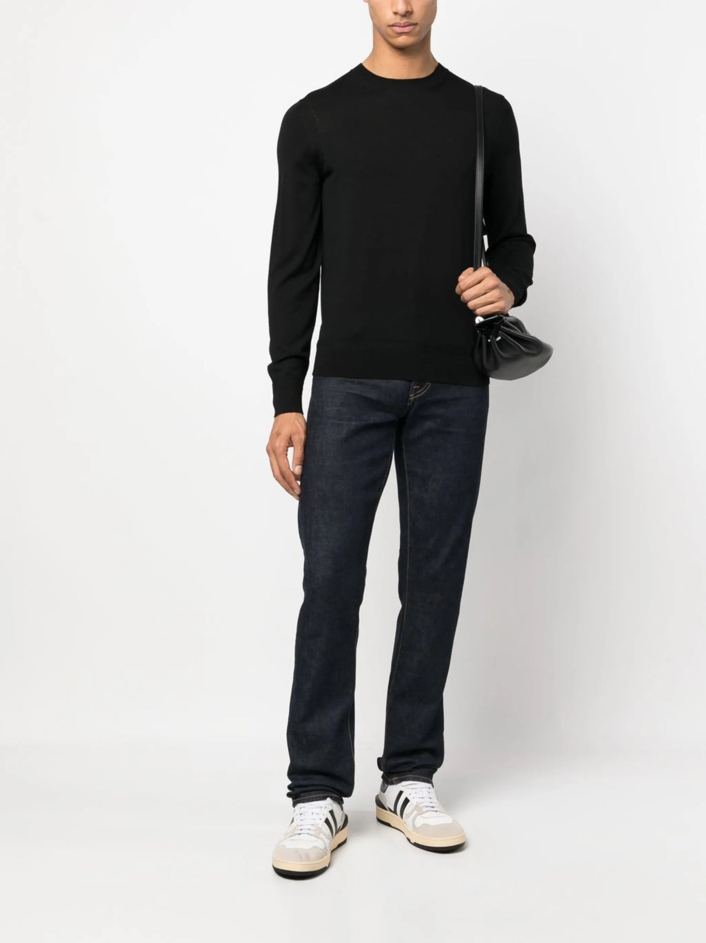 fine-knit wool jumper