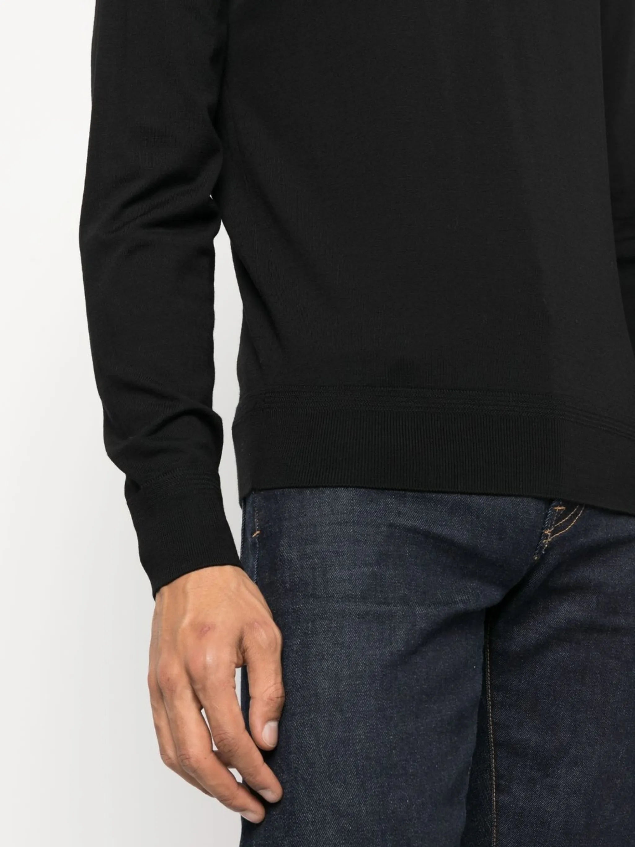 fine-knit wool jumper