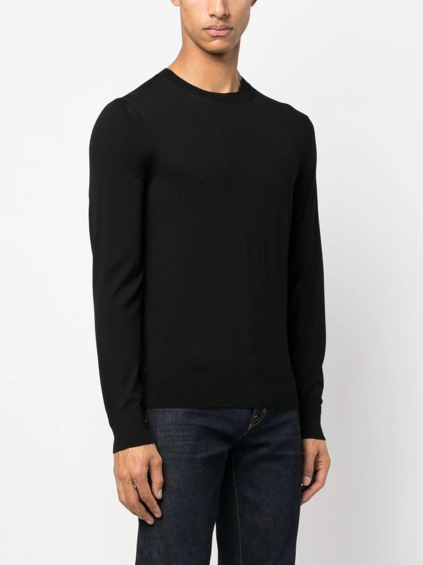 fine-knit wool jumper