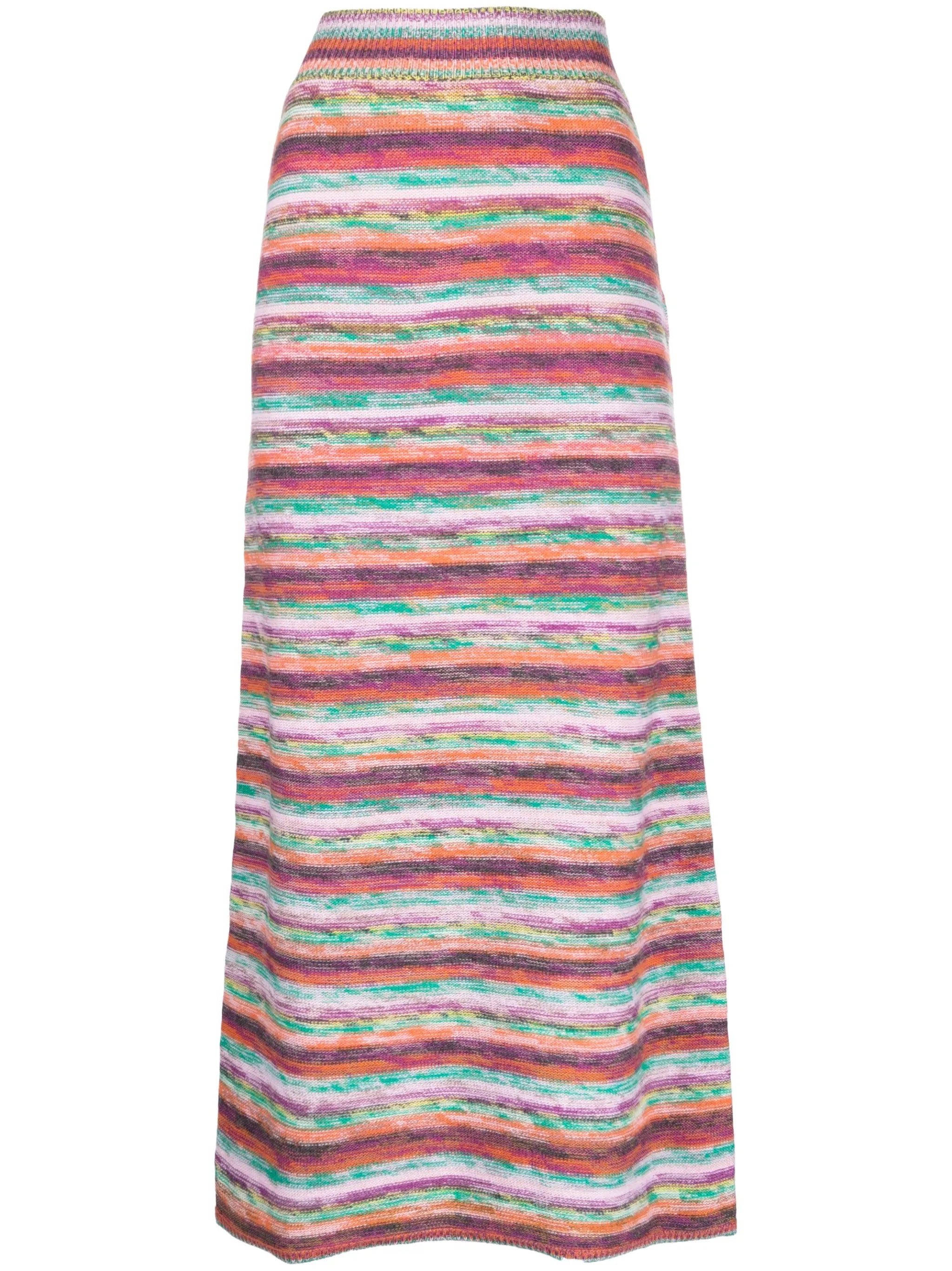 striped midi skirt