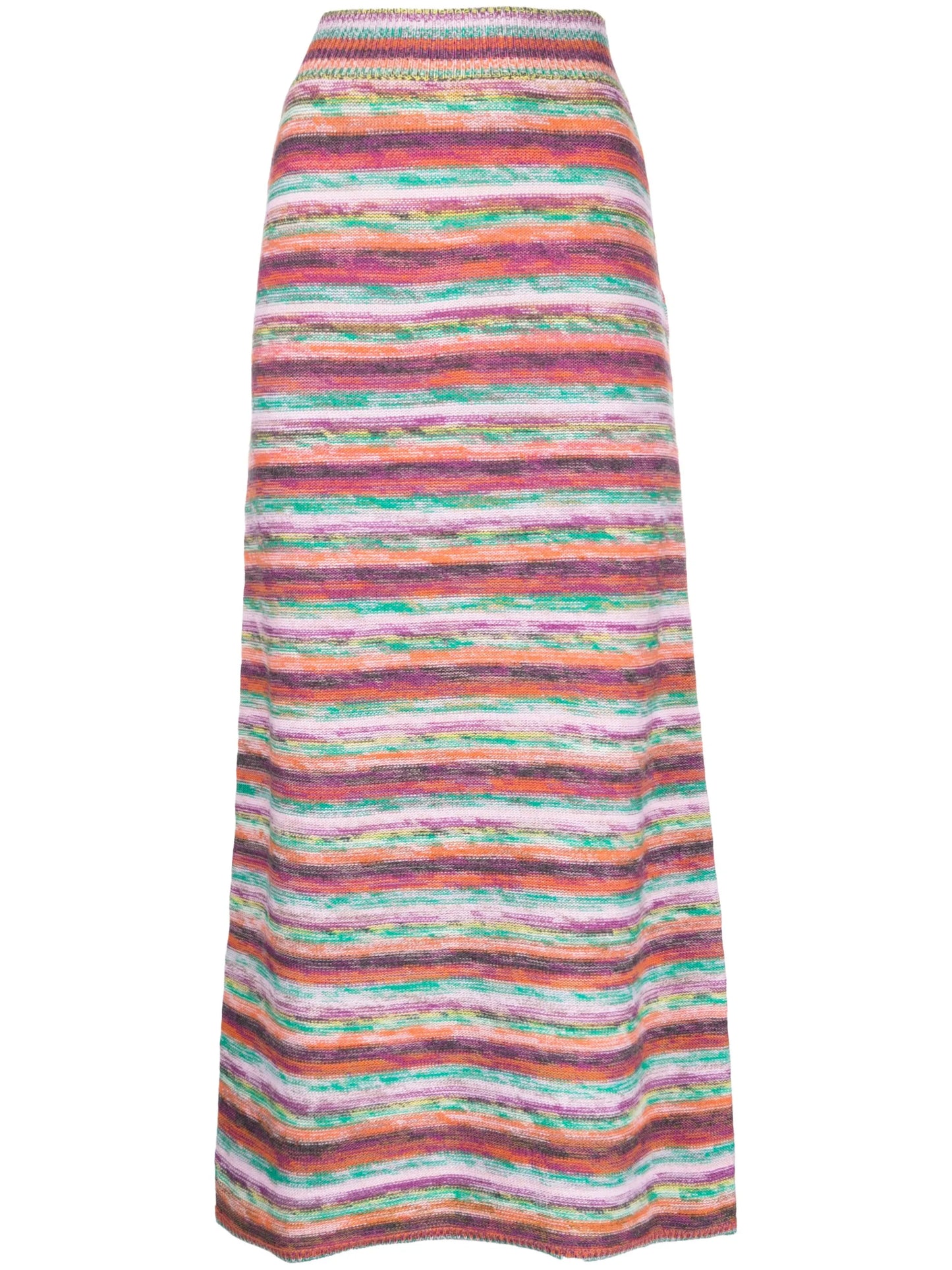 striped midi skirt