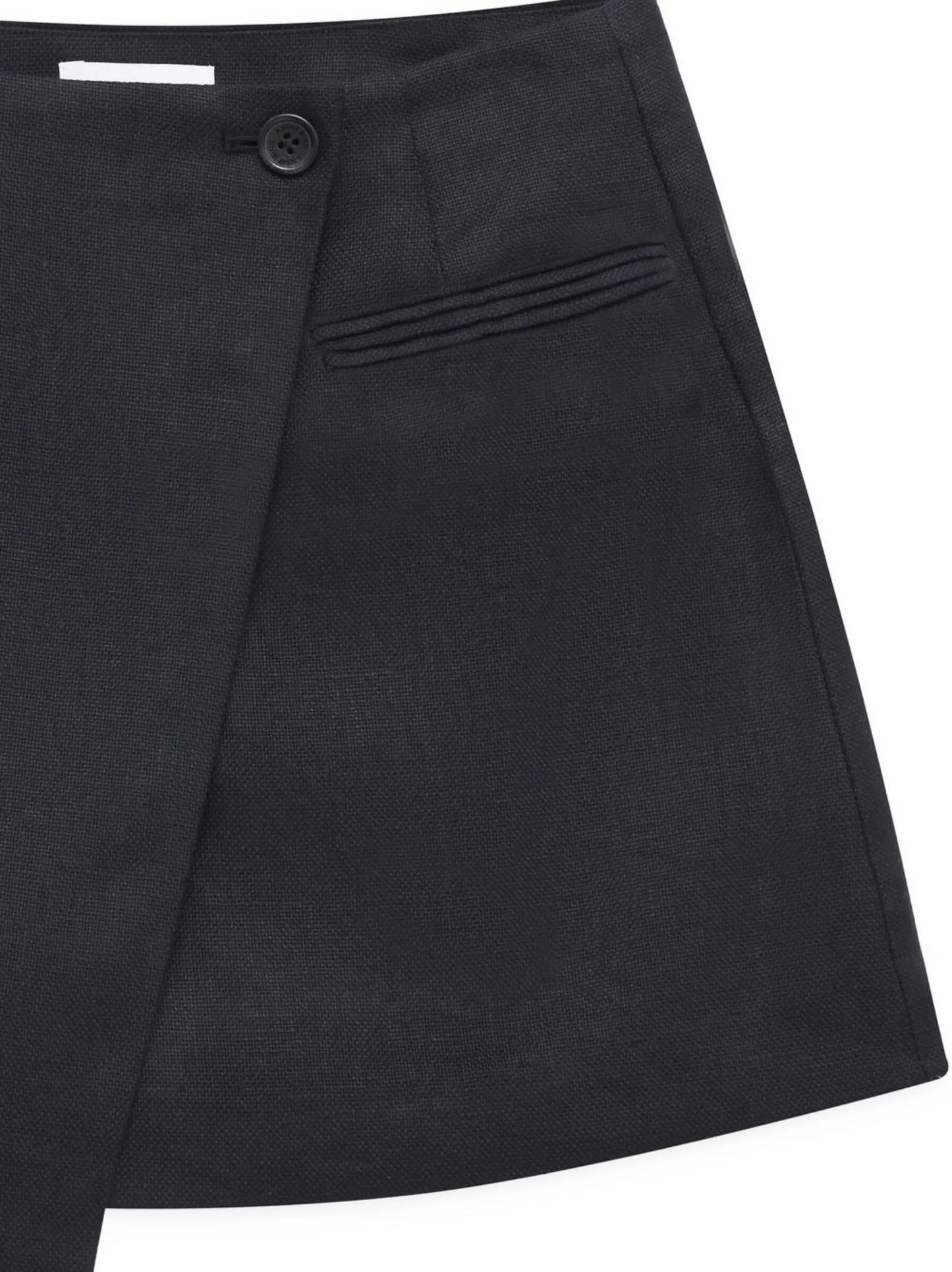 wrap effect mini skirt
