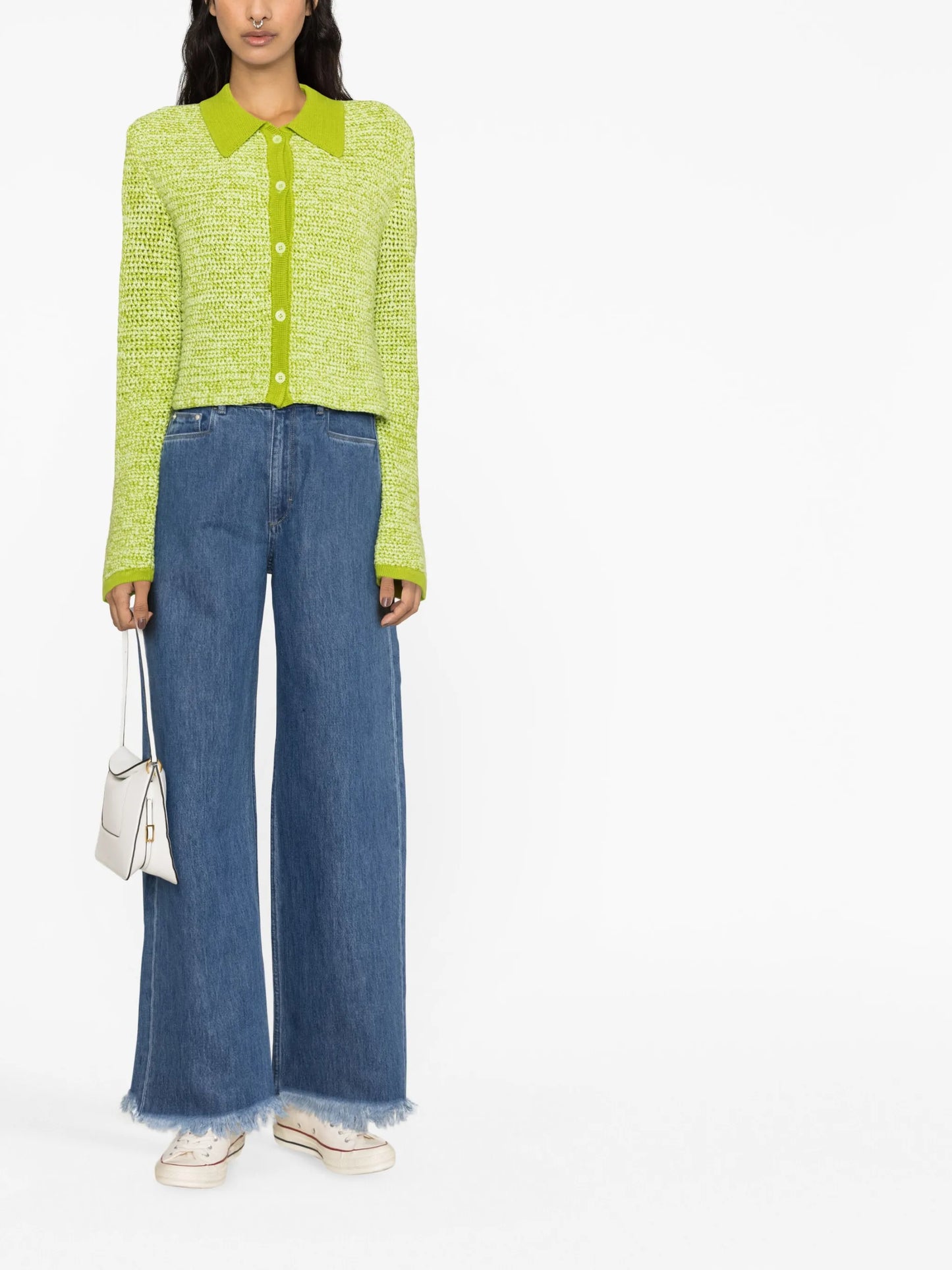 knitted organic cotton cardigan