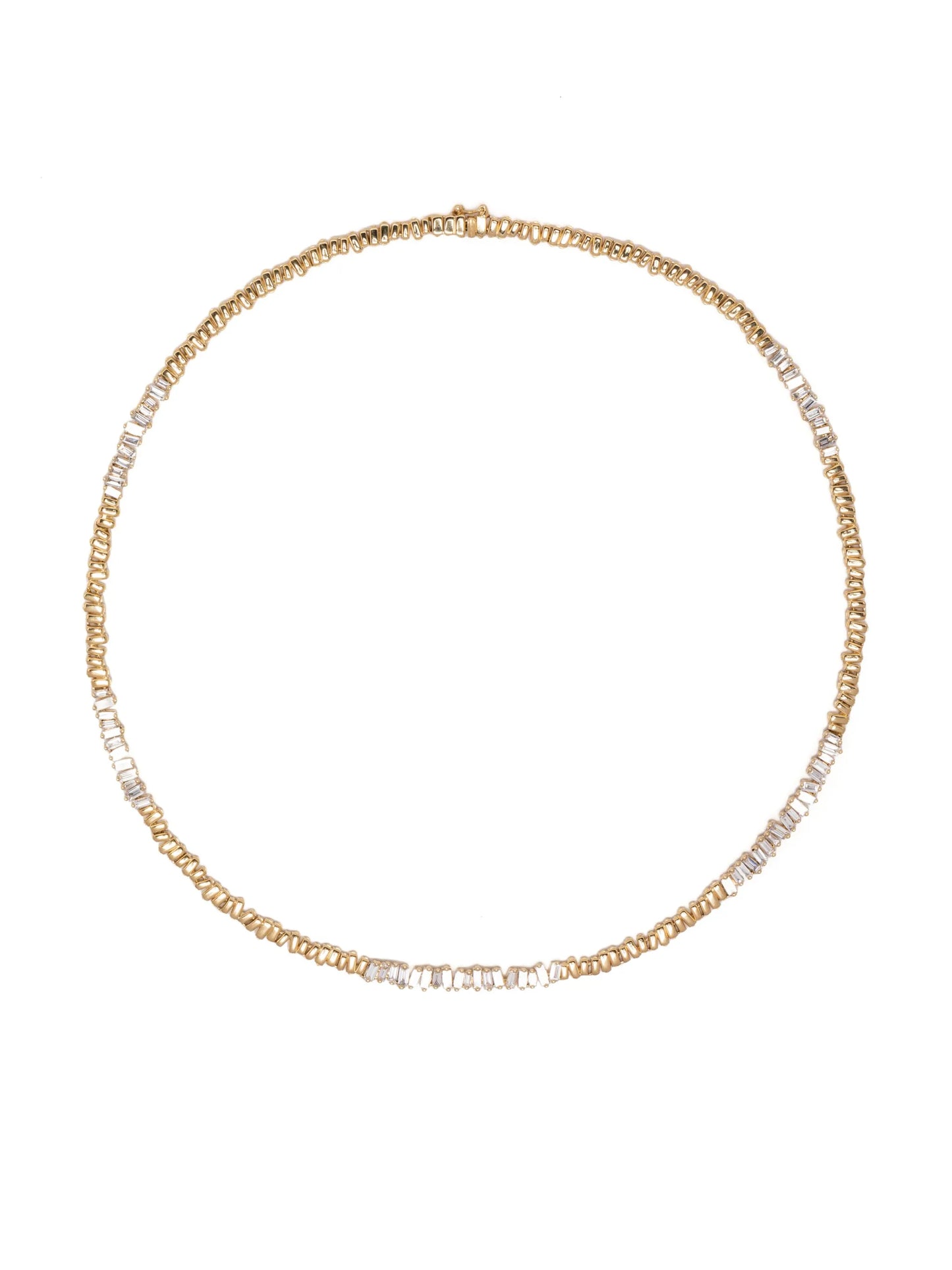 18kt yellow gold diamond necklace