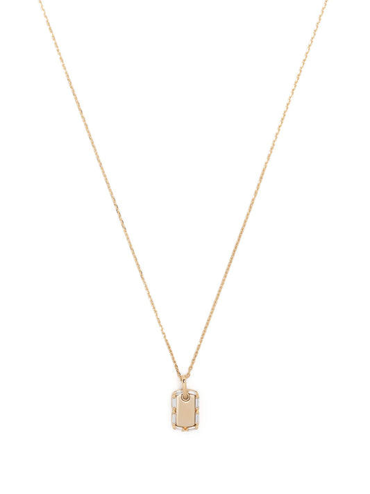 18kt yellow gold diamond necklace