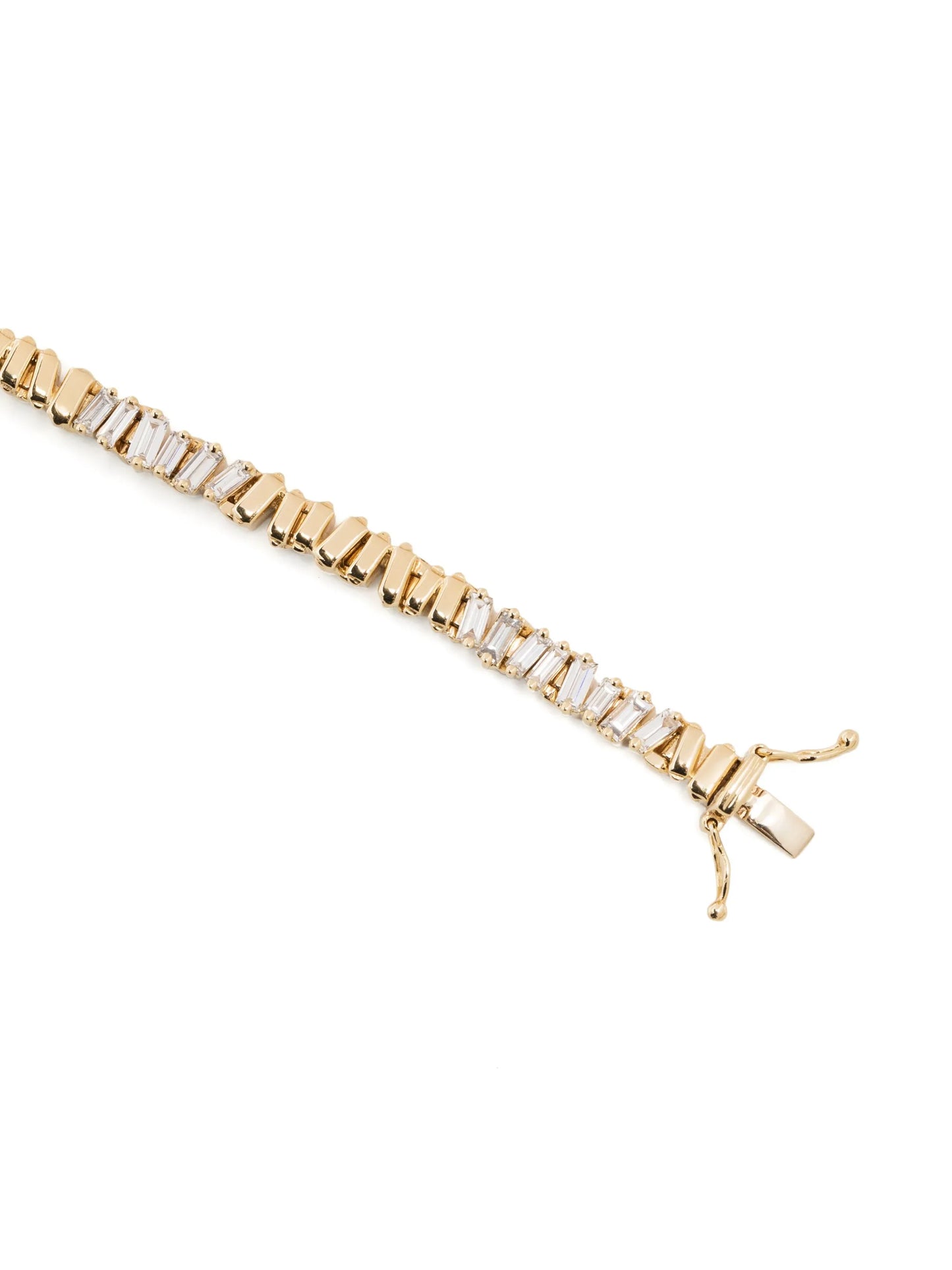 18kt yellow gold diamond tennis bracelet