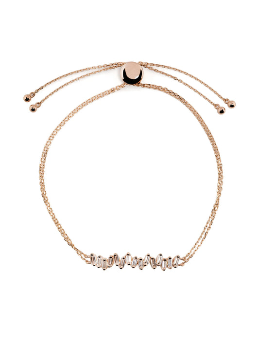 18kt rose gold Willow diamond bracelet