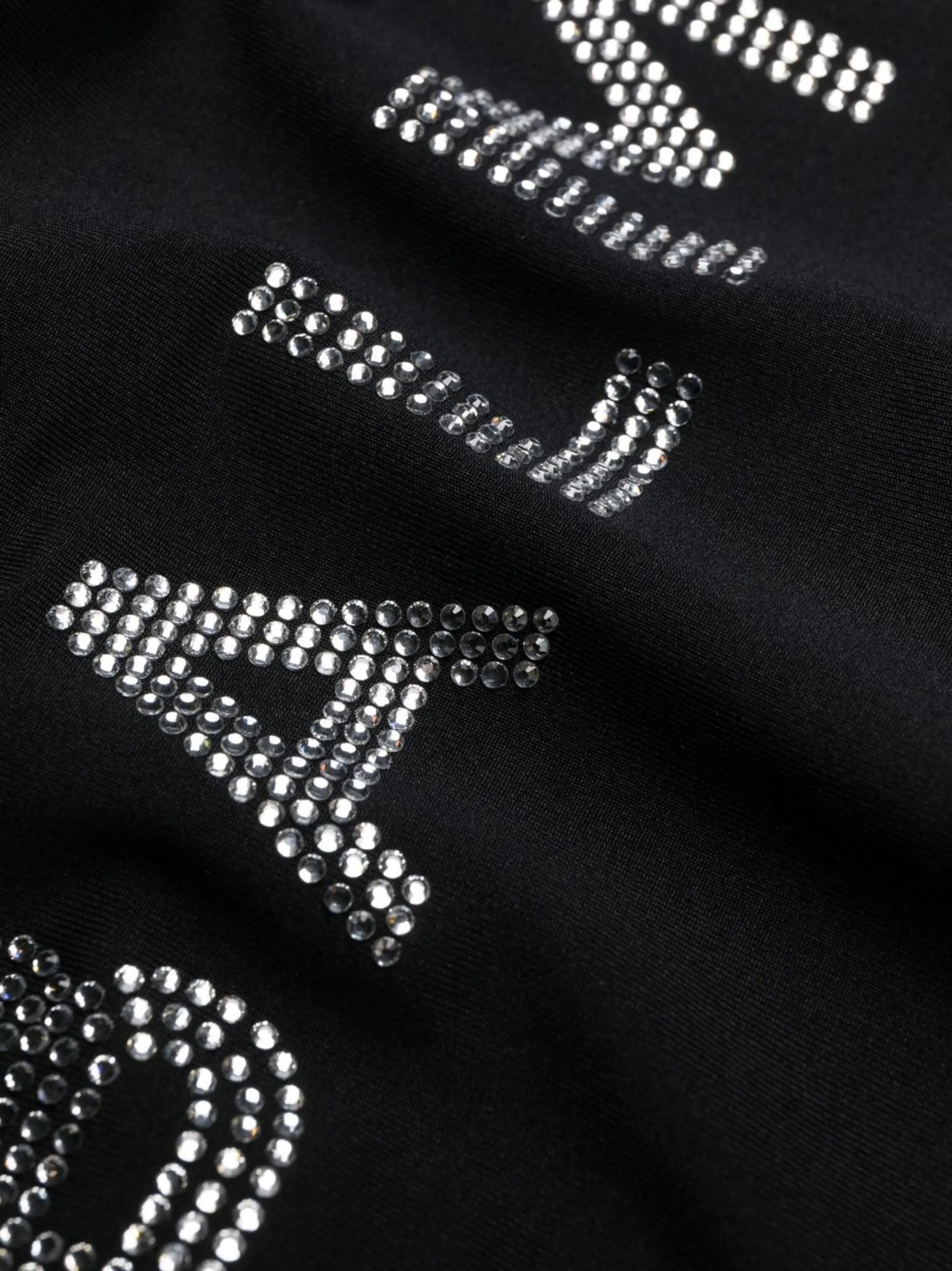 stud-logo U-neck swimsuit