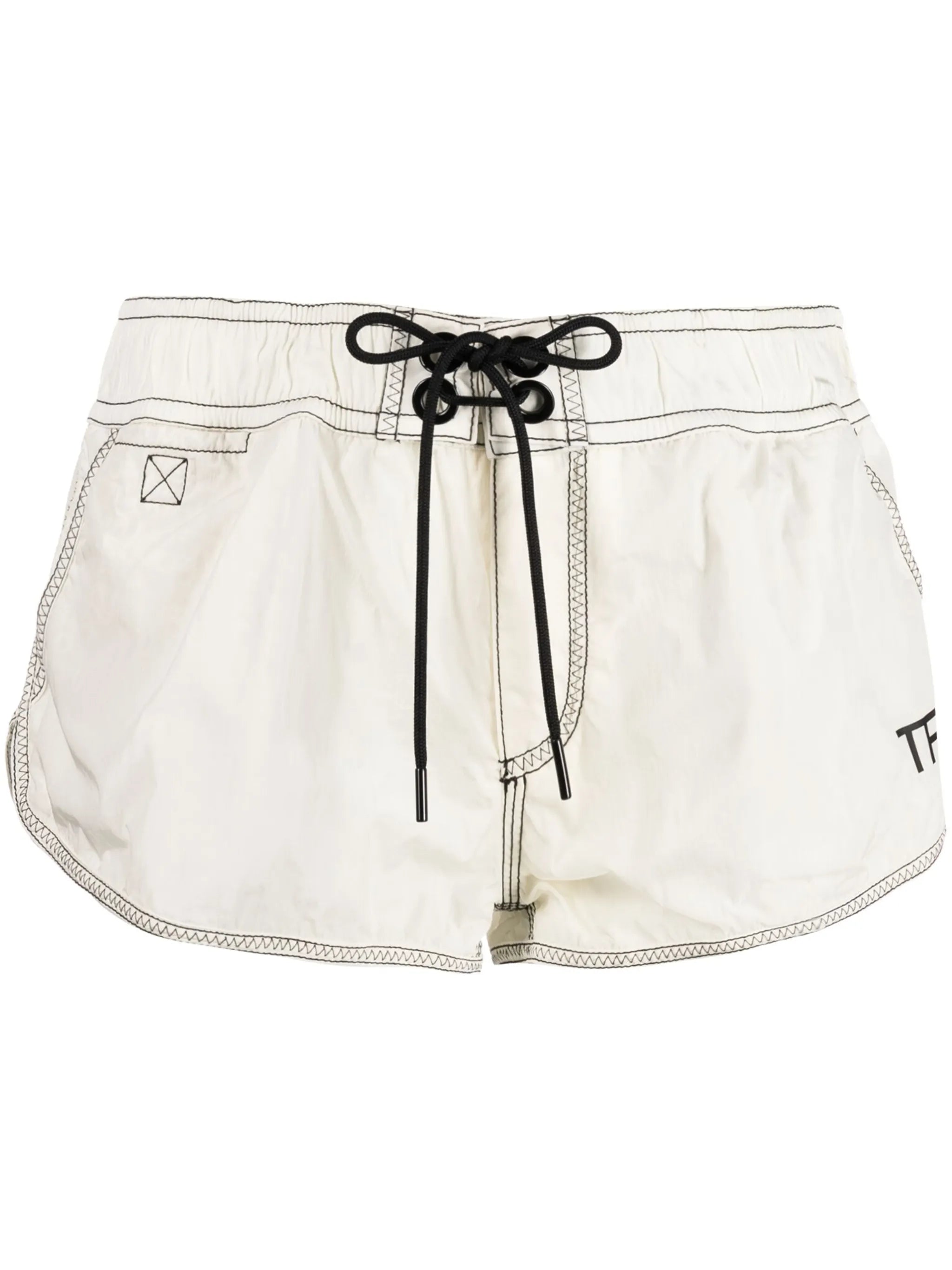 logo-print drawstring-waist shorts