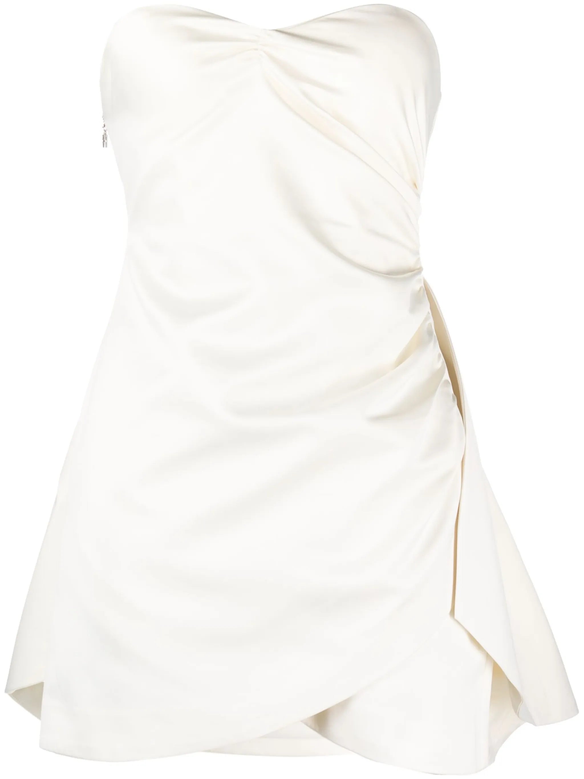 strapless bridal minidress