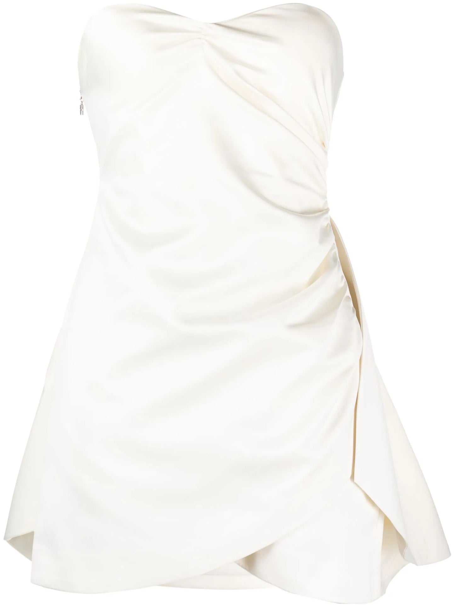 strapless bridal minidress