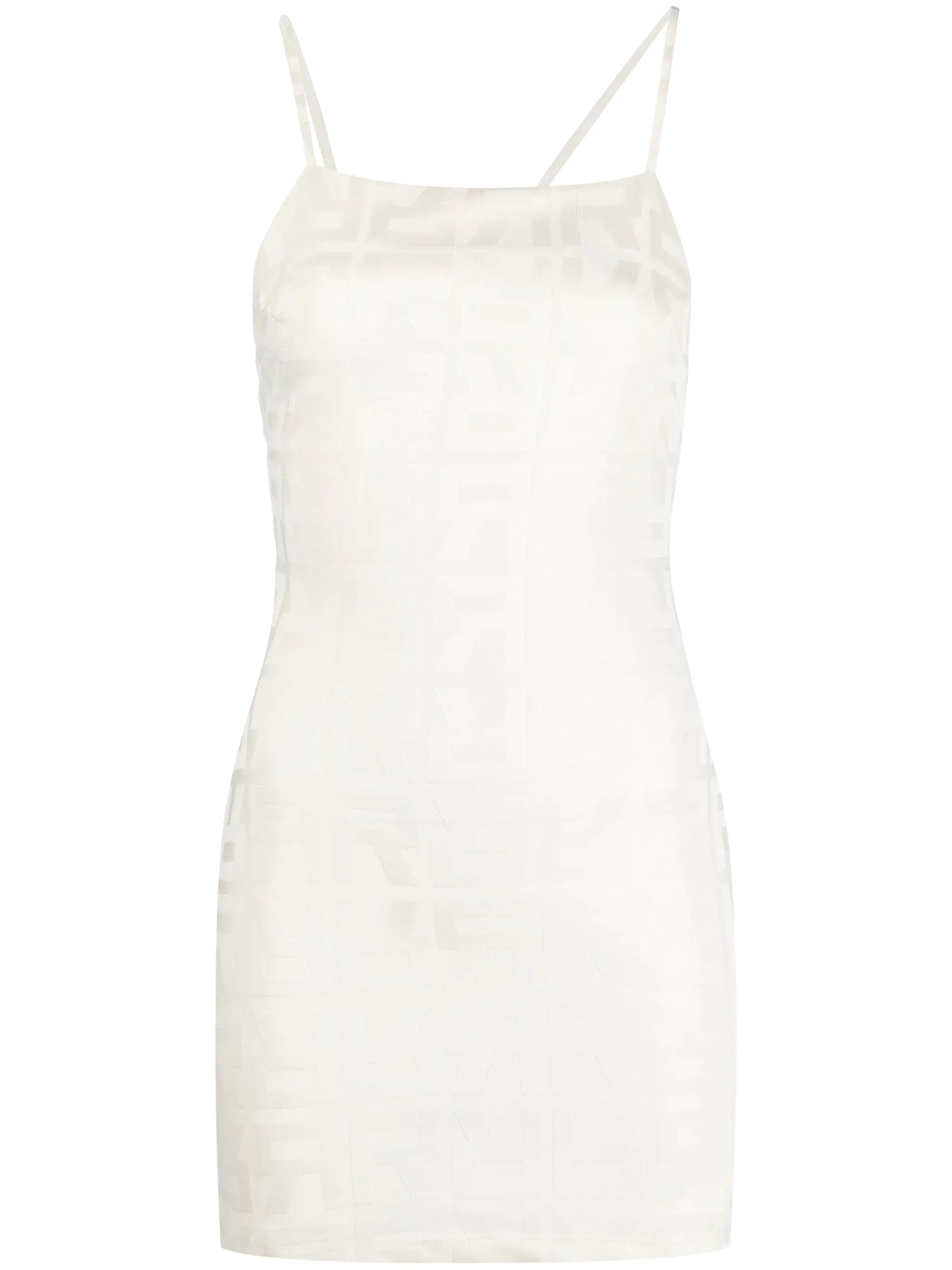 monogram-jacquard mini dress