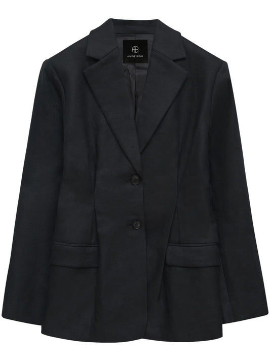 fitted-waist blazer