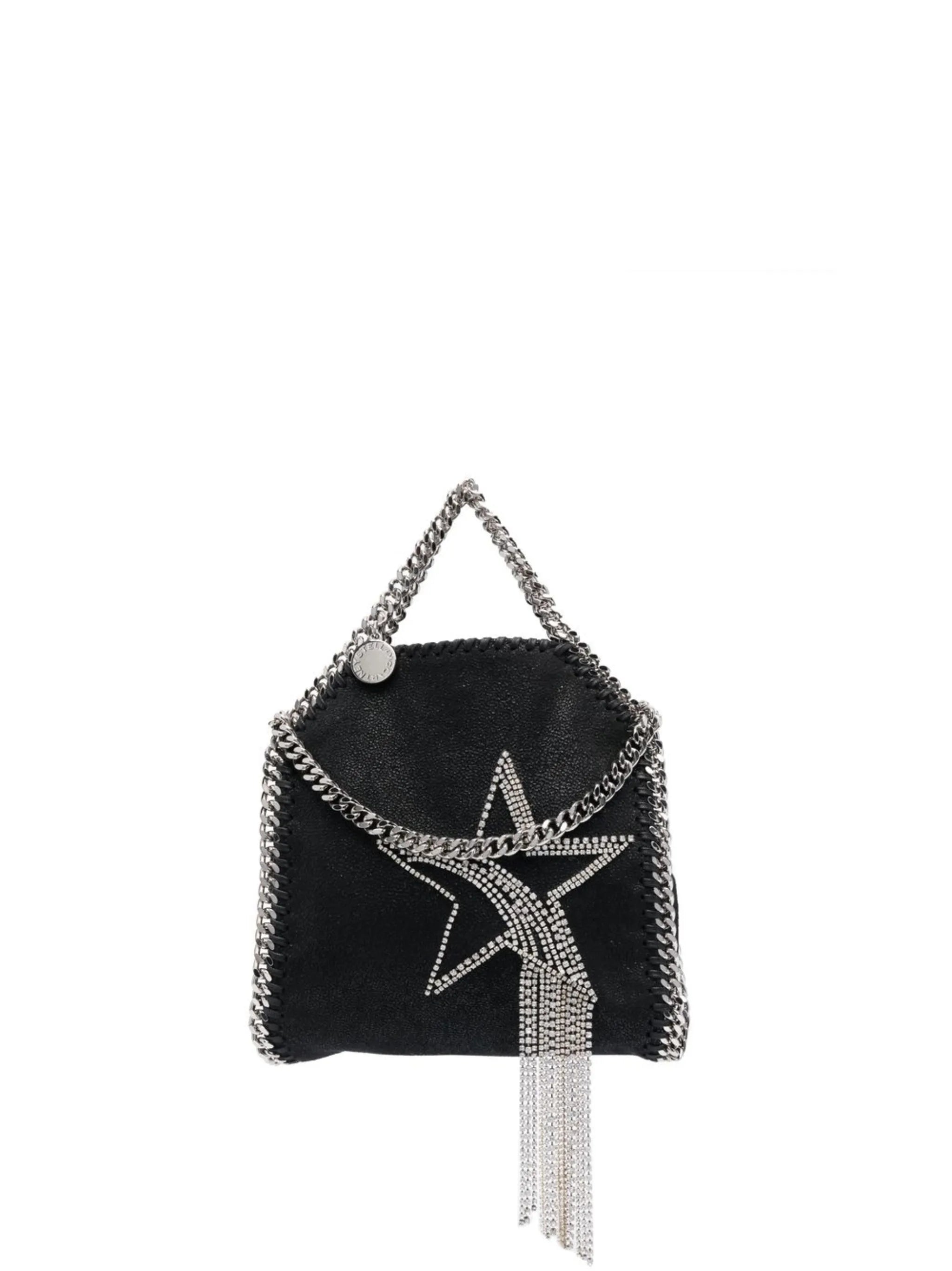 fringed crystal-star tote bag