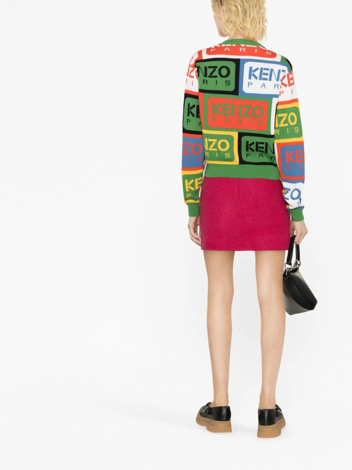 logo-intarsia crew-neck jumper