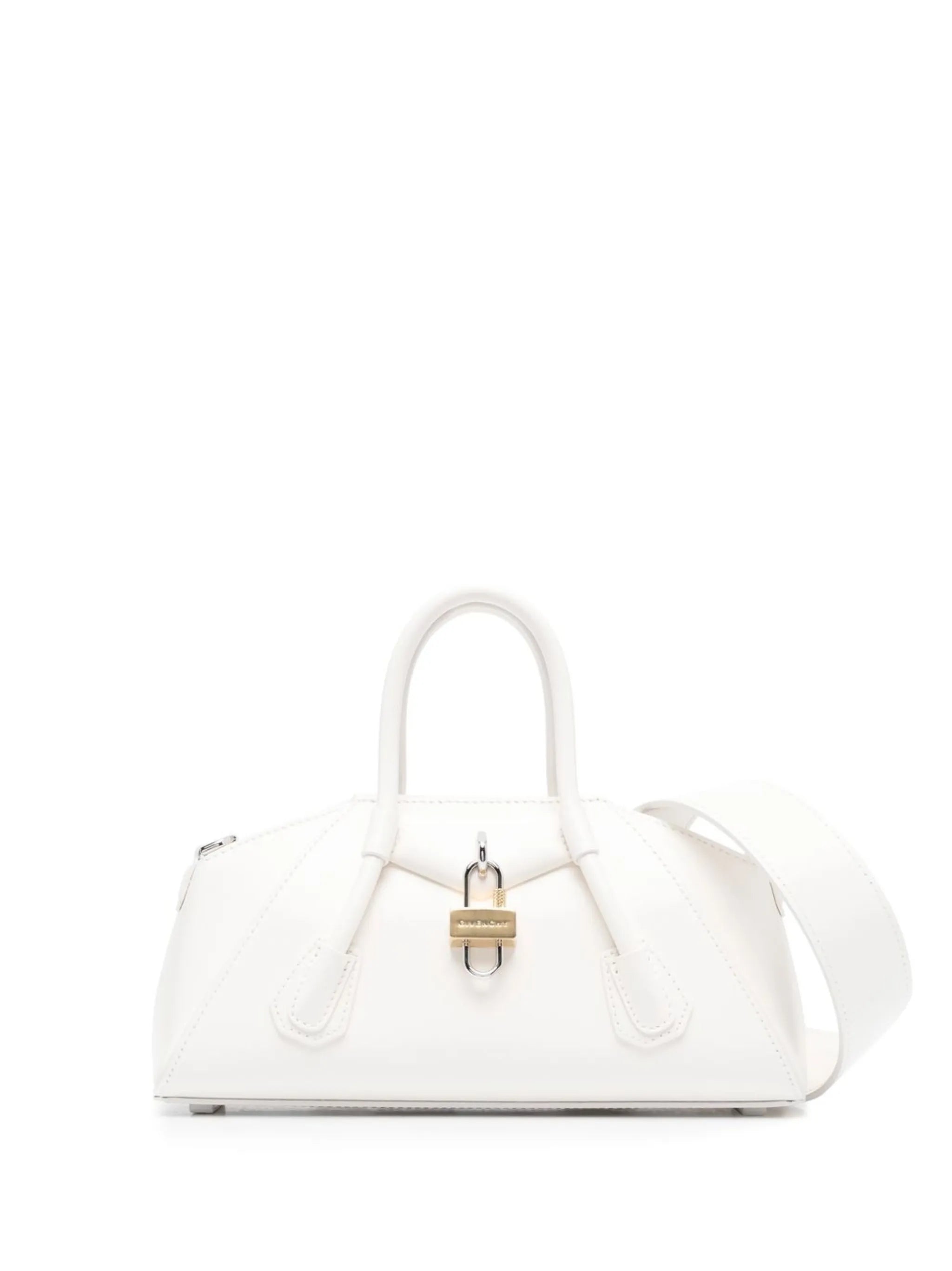 White Antigona Stretch Mini Tote Bag
