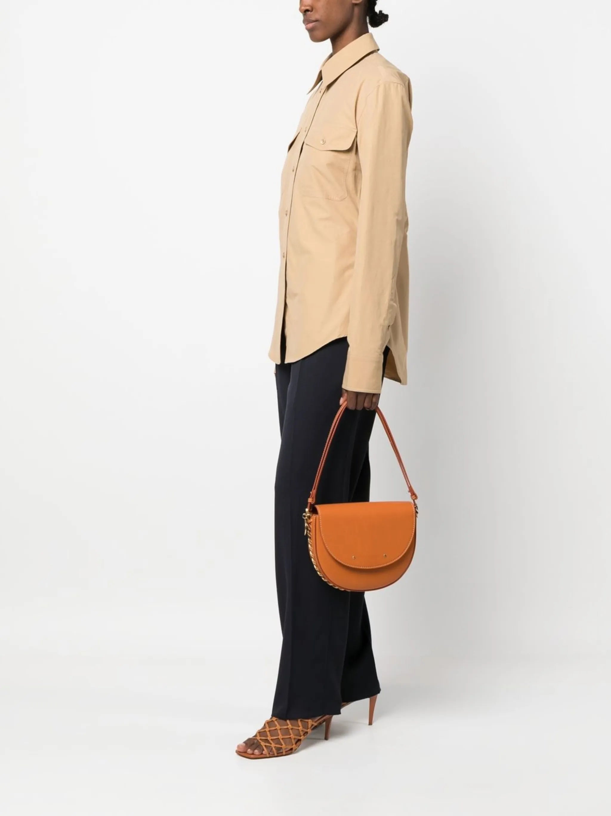 chain-detail shoulder bag