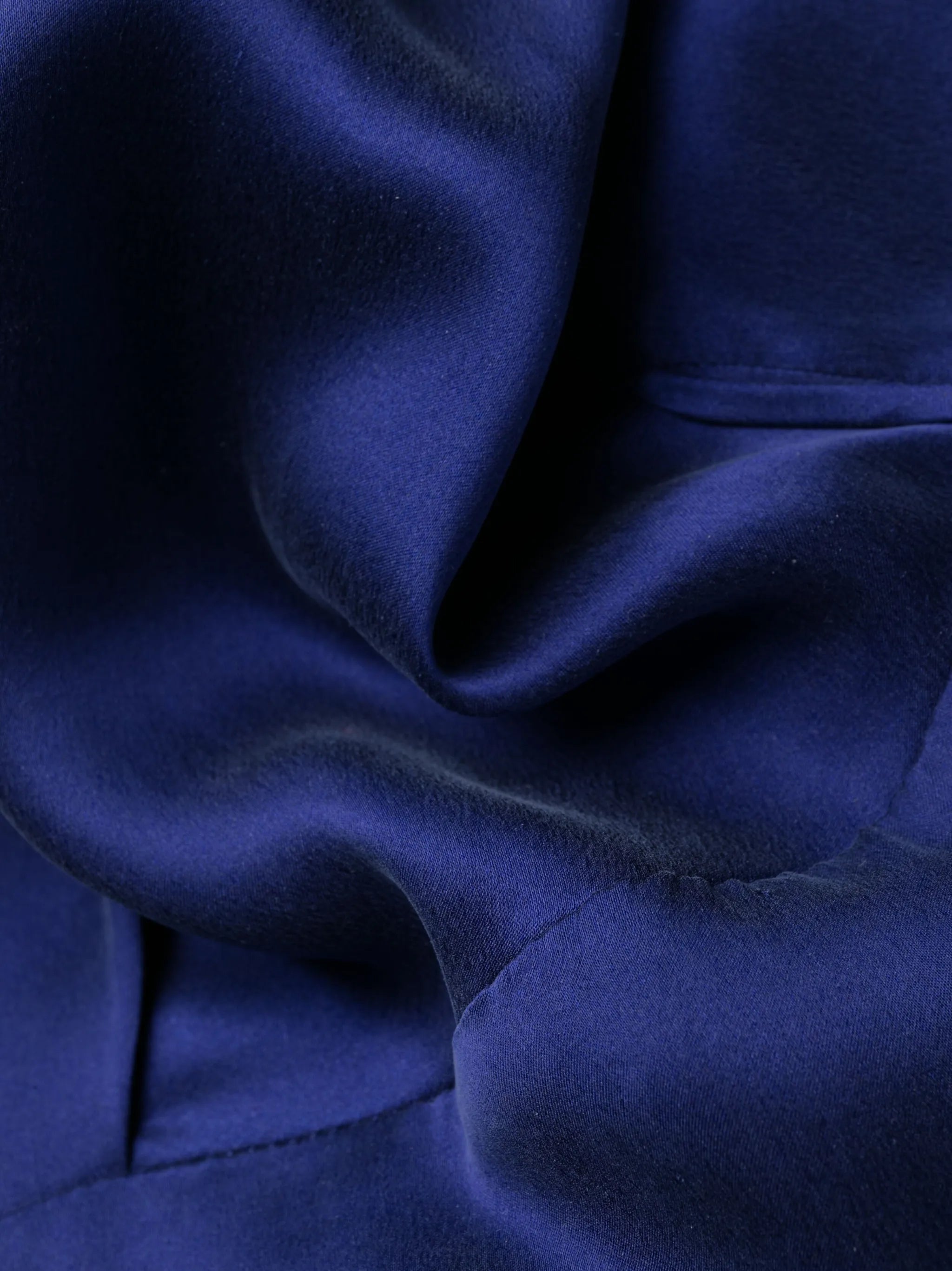 ZIMMERMANN Silk Wrap Mini Dress LS TIE FRNT LAPIS BLUE