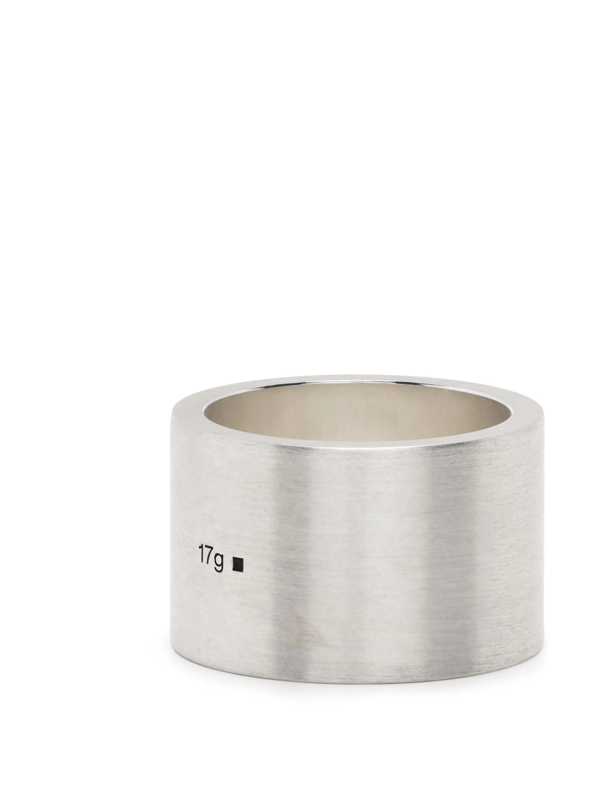 La 17g brushed-effect ring