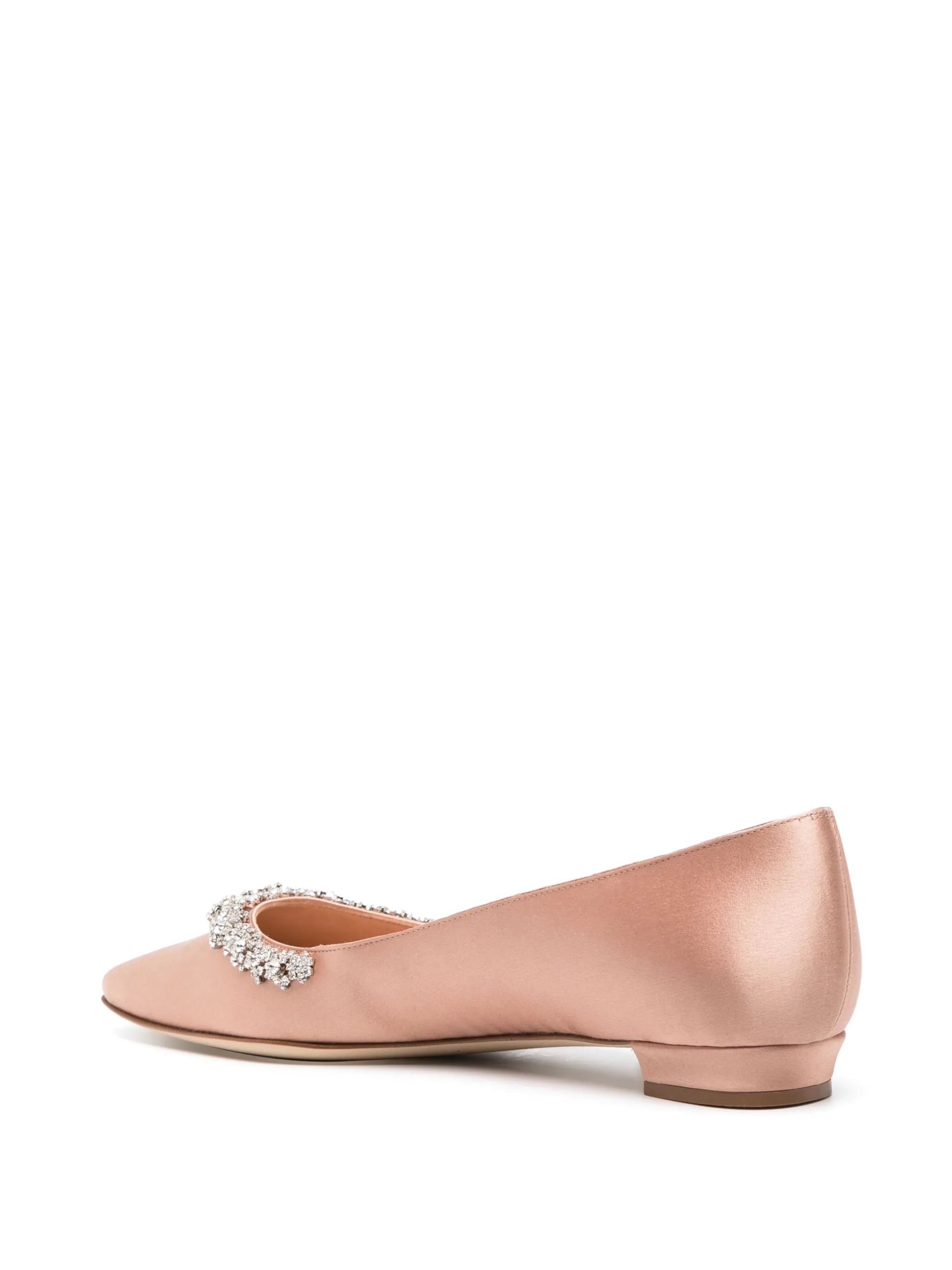 Olarana satin ballerina shoes