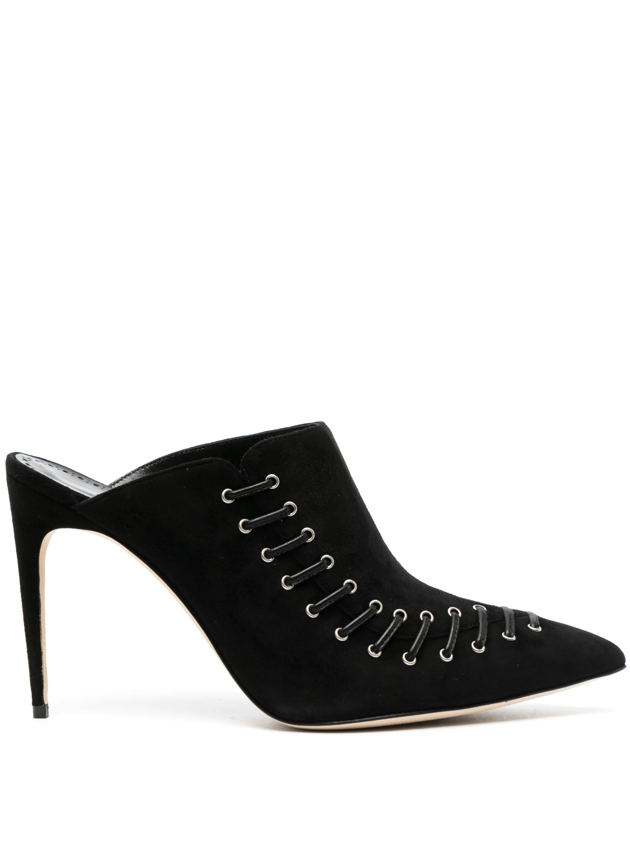 Dobre 105mm suede mules