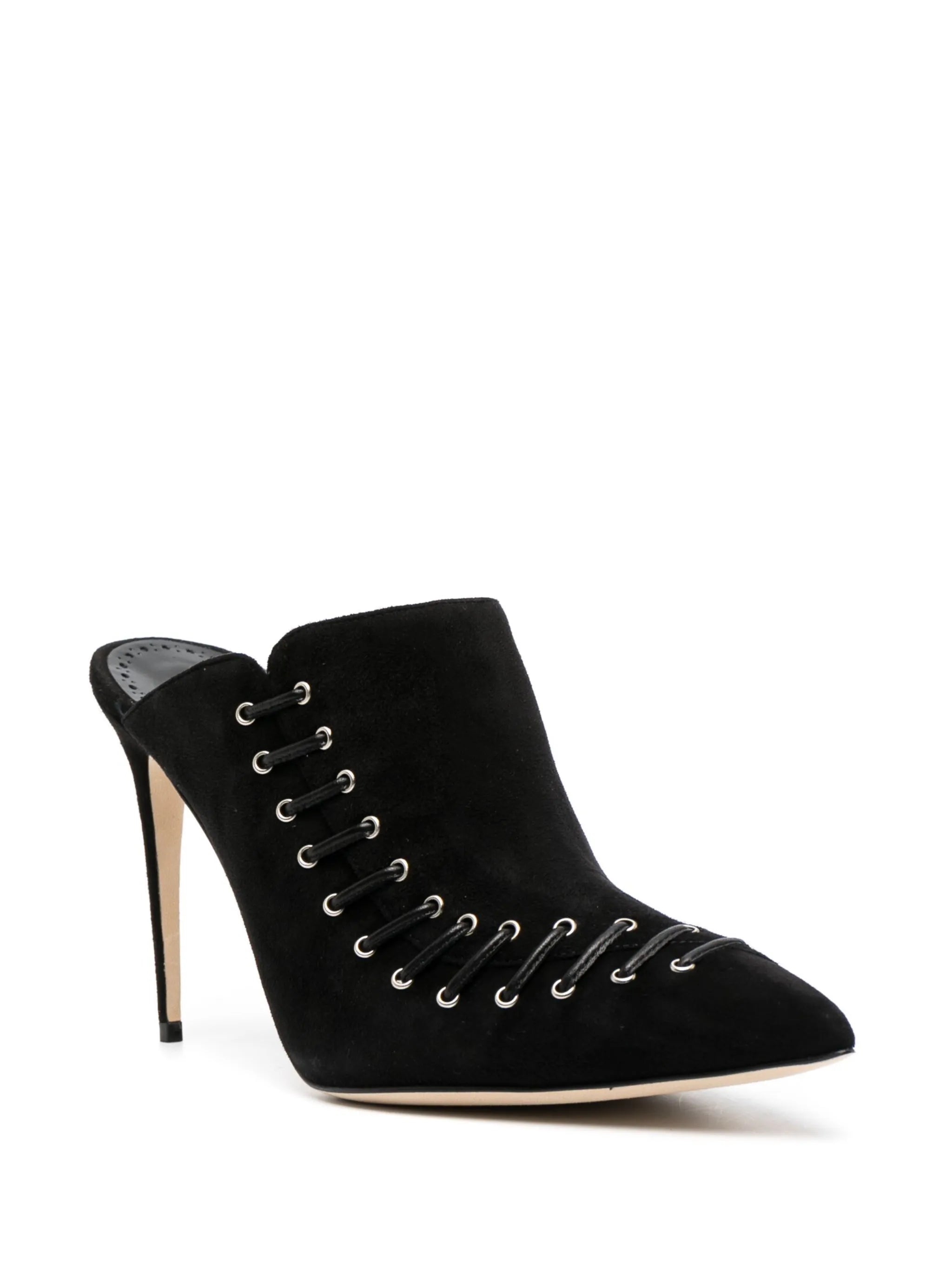 Dobre 105mm suede mules