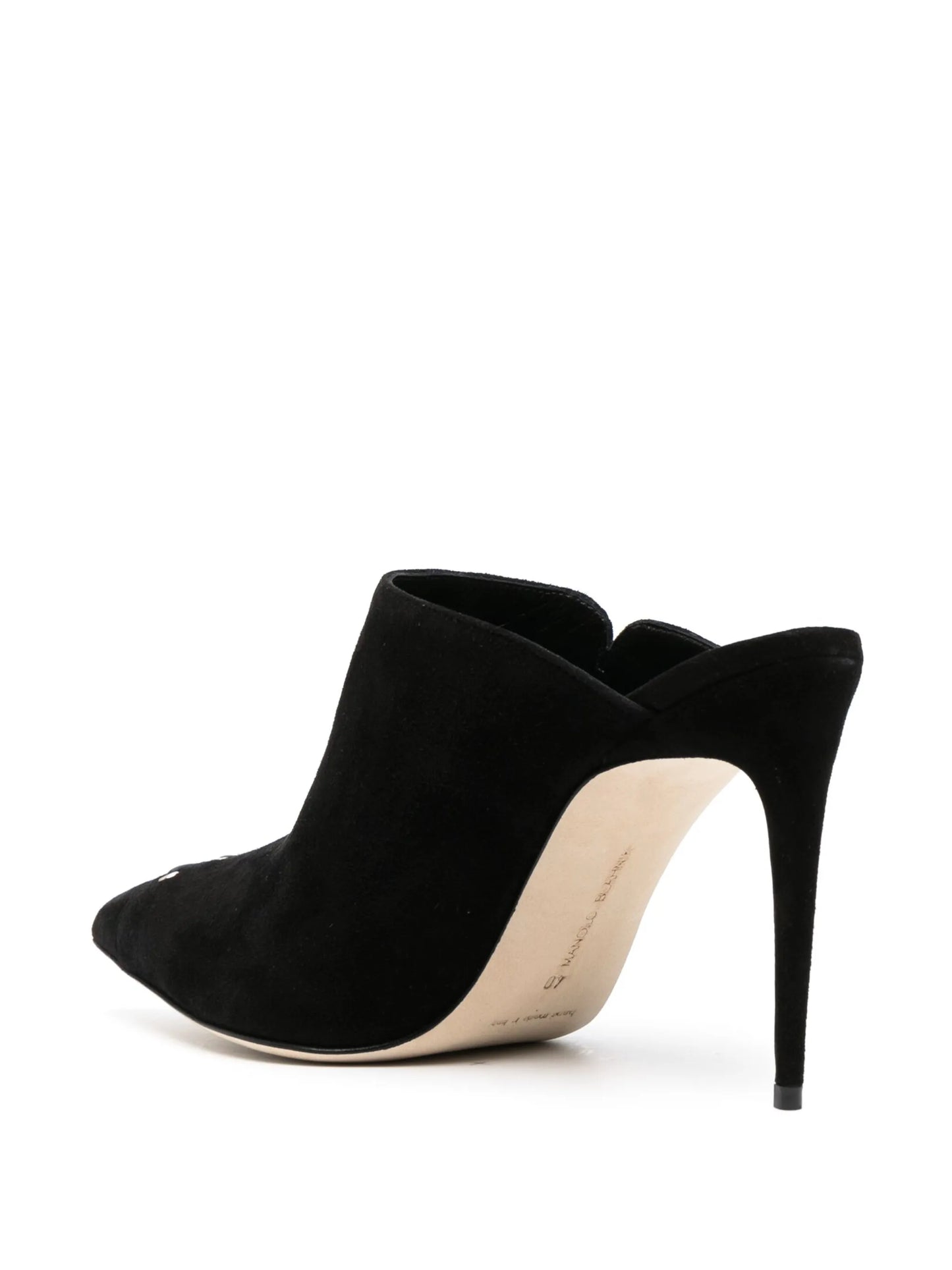 Dobre 105mm suede mules