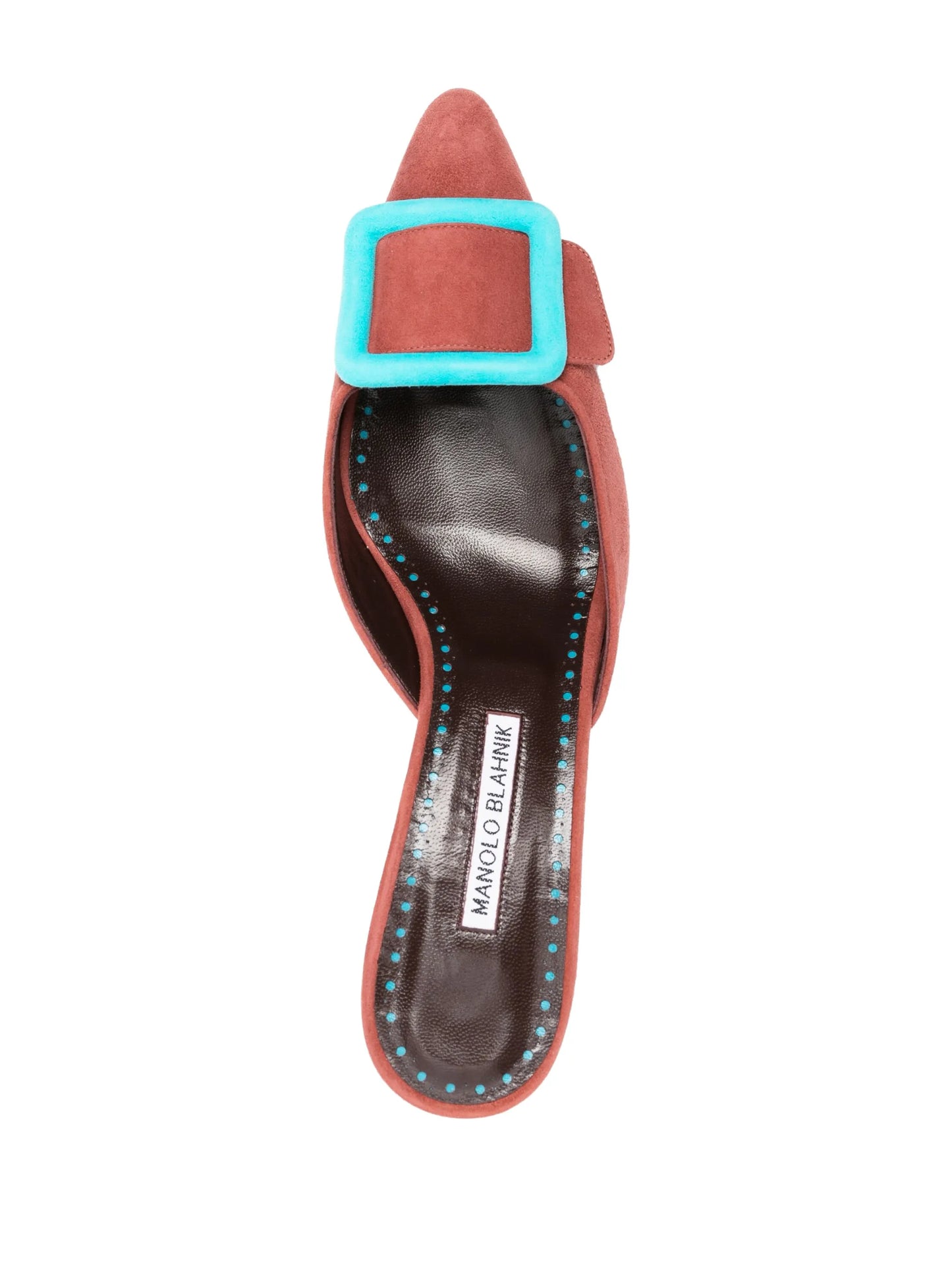 Maysale 50mm suede mules
