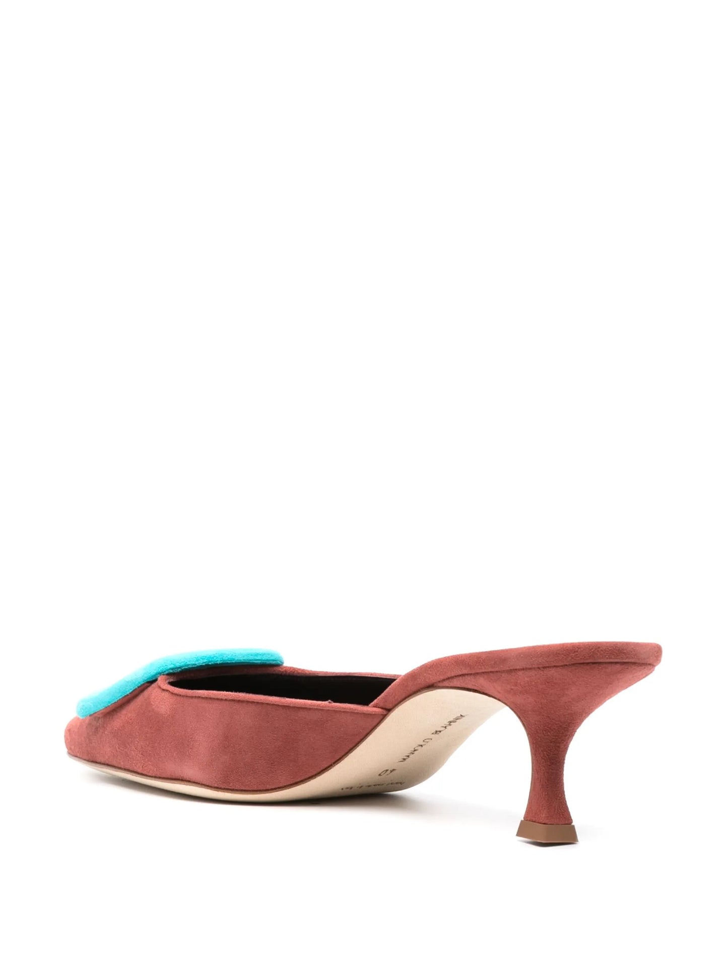 Maysale 50mm suede mules