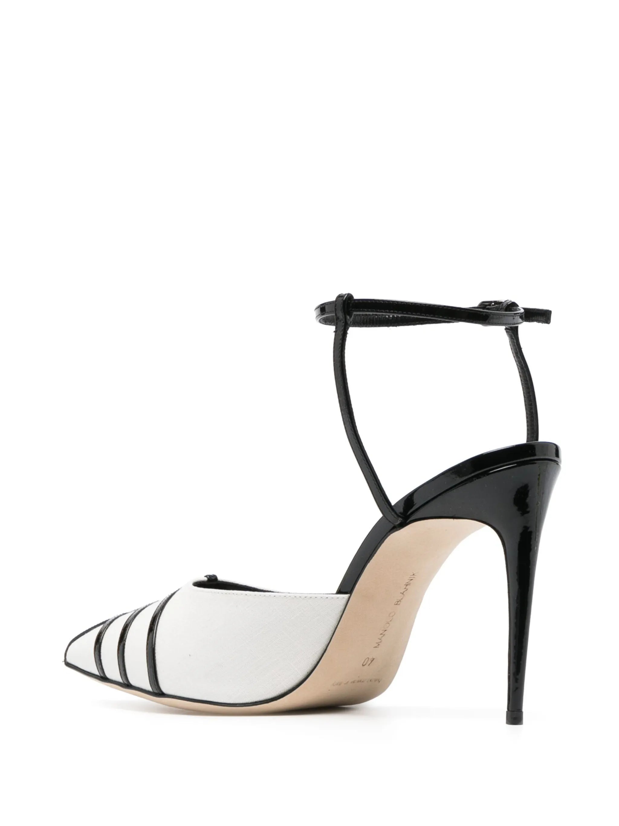 Cetro 105mm linen pumps