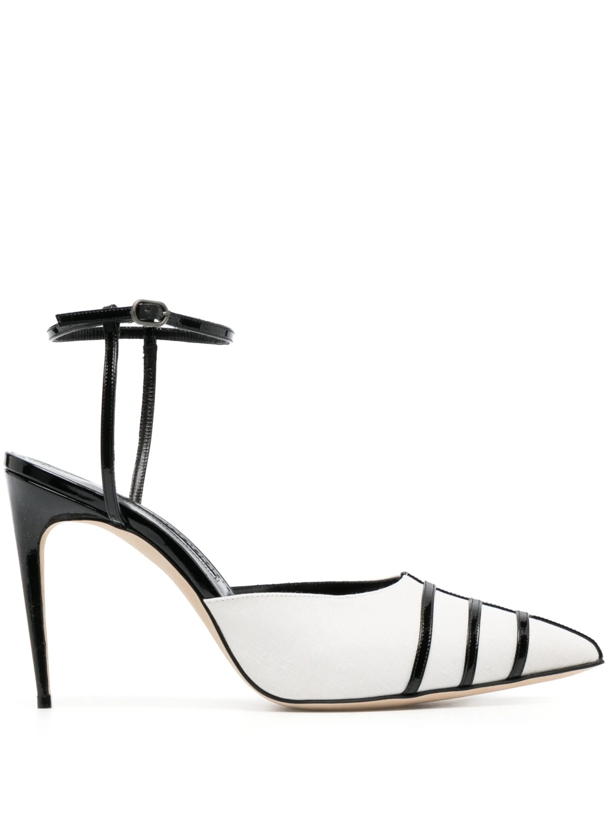 Cetro 105mm linen pumps