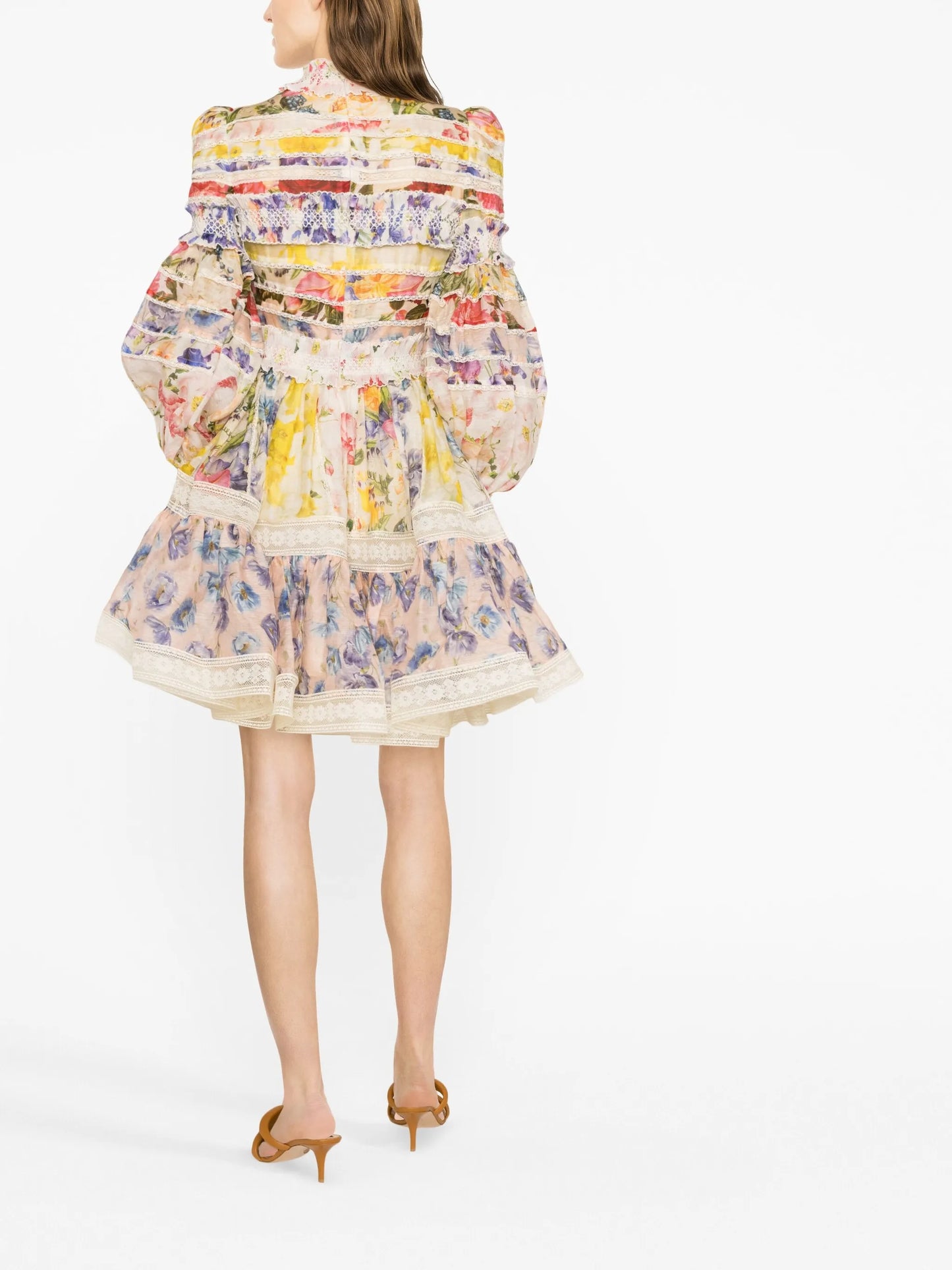 Wonderland floral-print minidress
