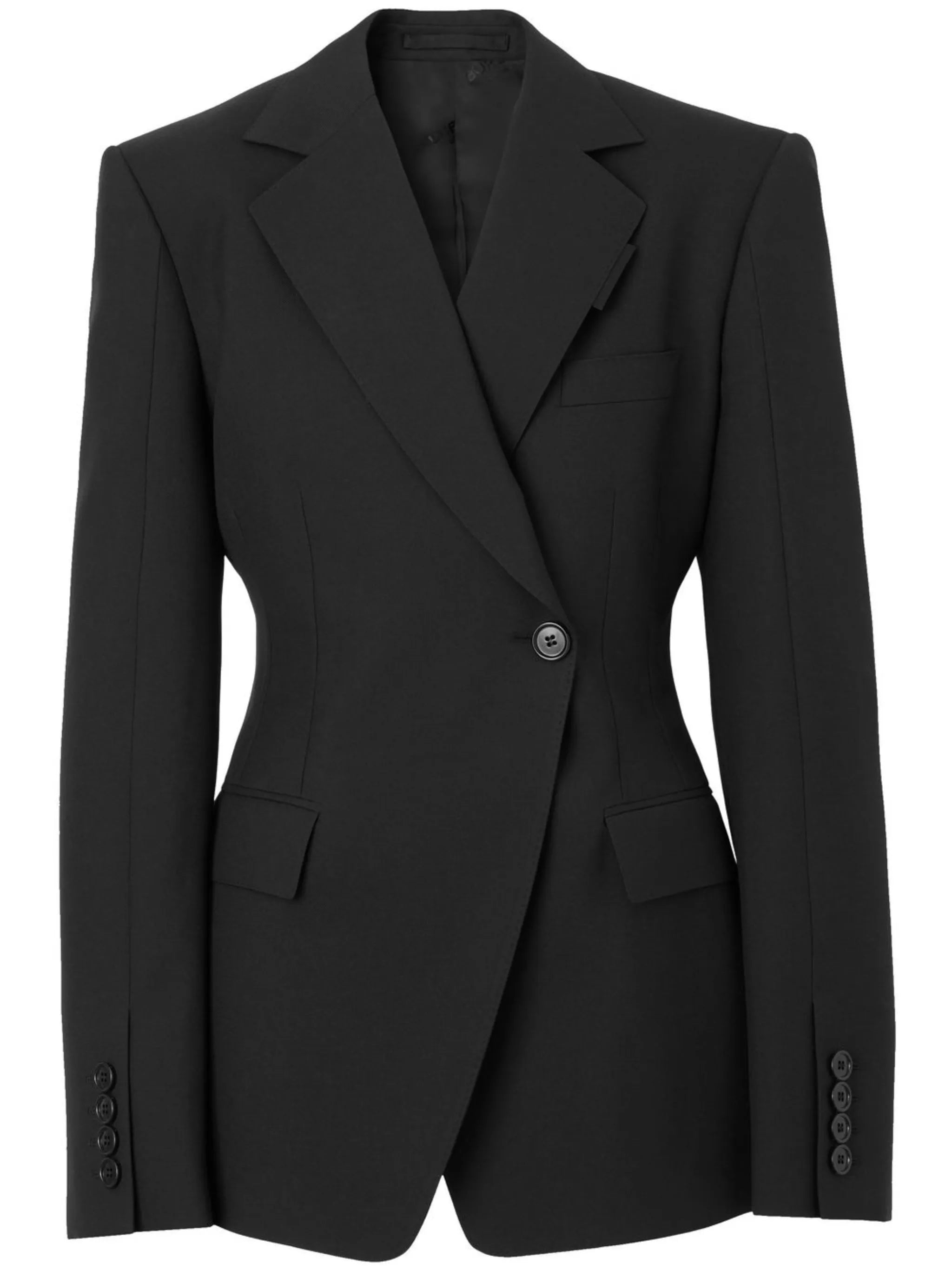 single breasted tailored blazer