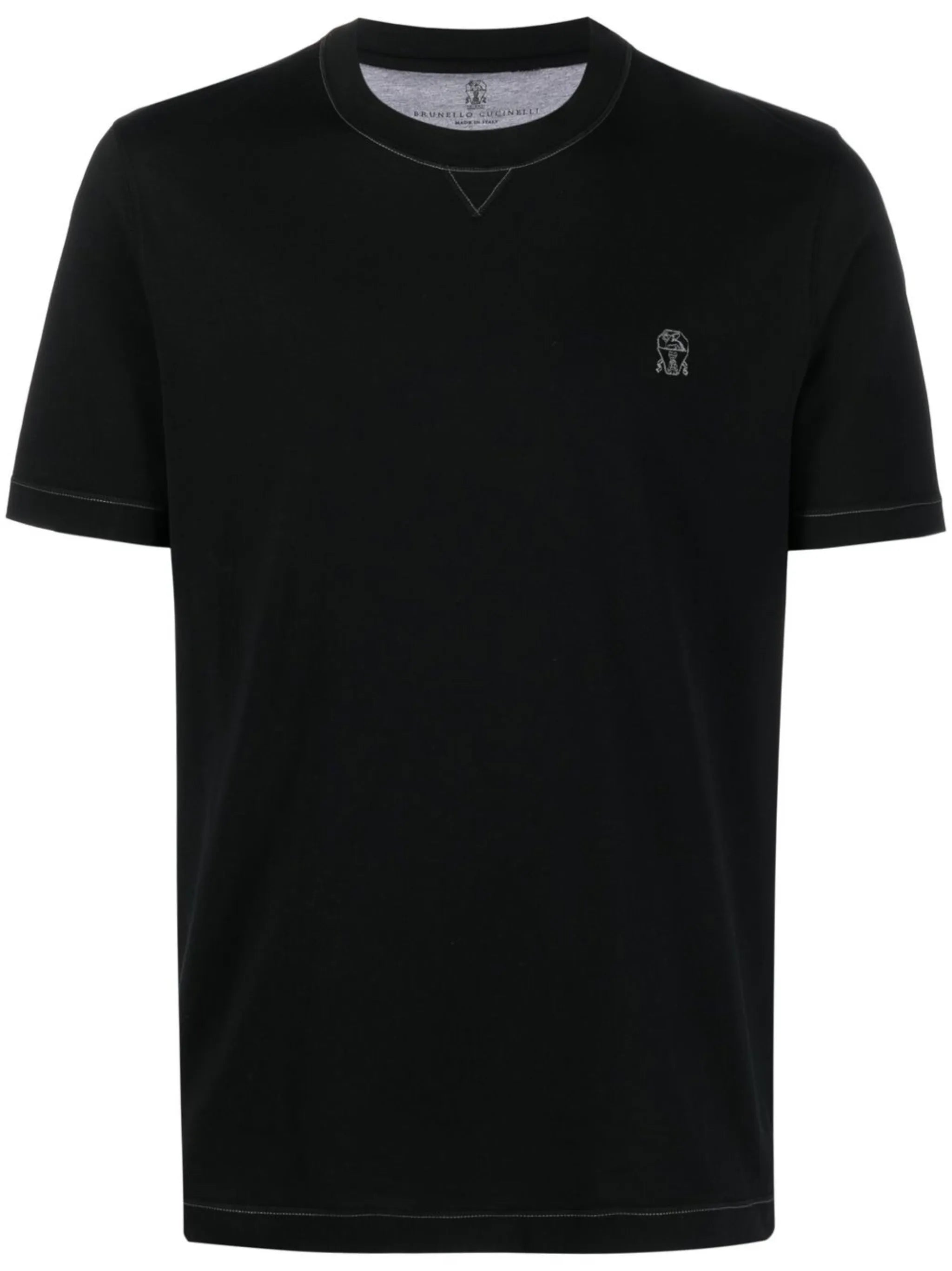 embroidered-logo T-shirt