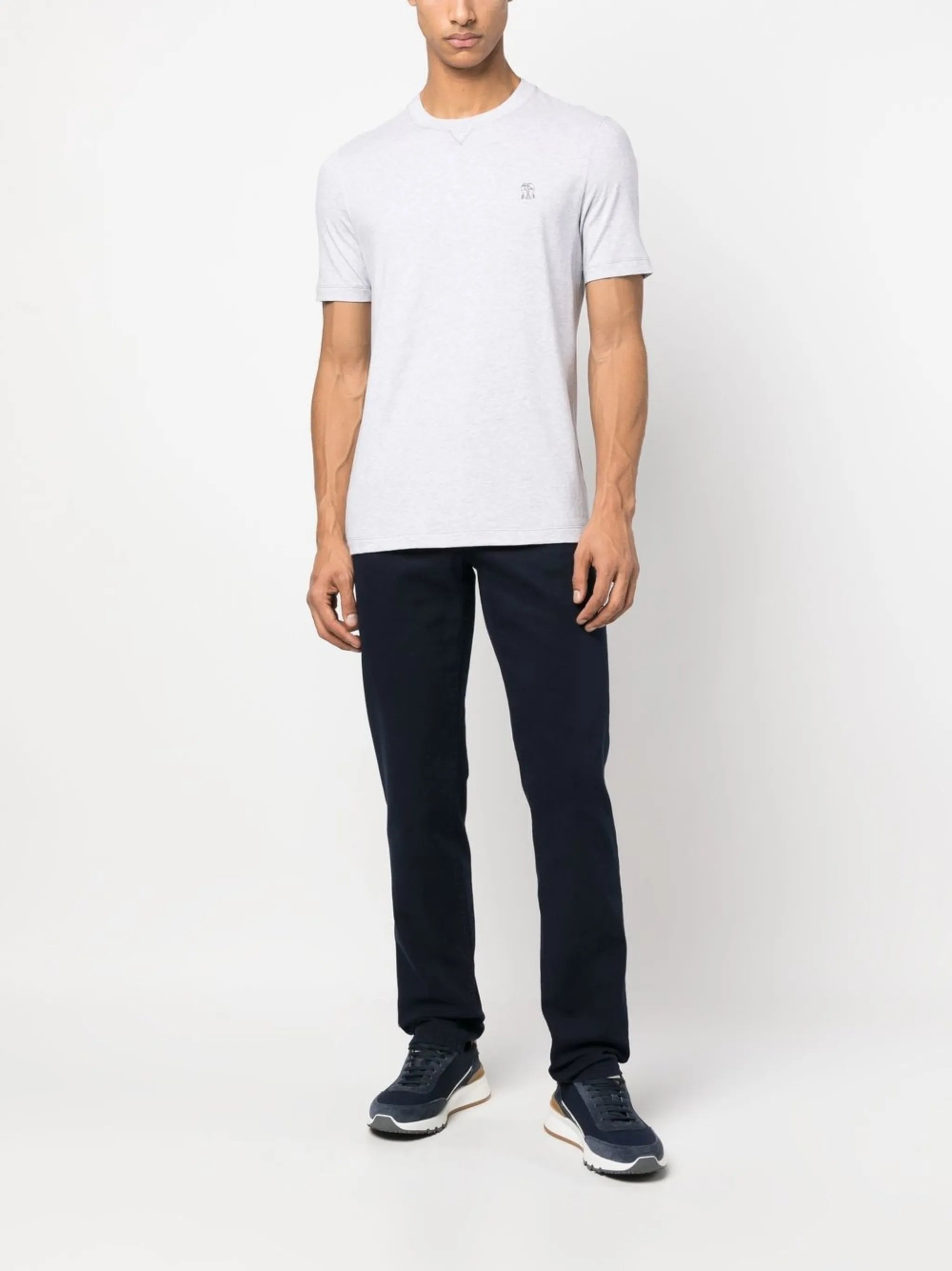 embroidered-logo cotton T-shirt