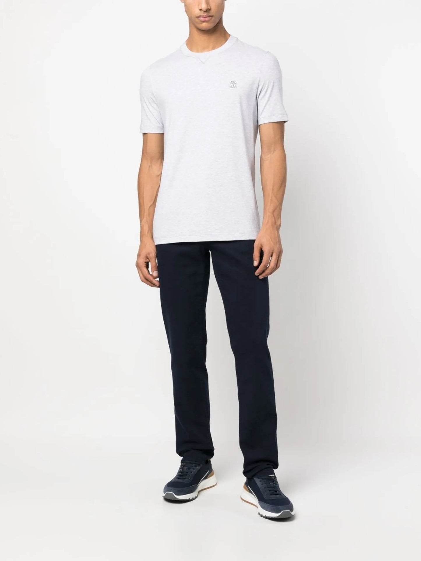 embroidered-logo cotton T-shirt