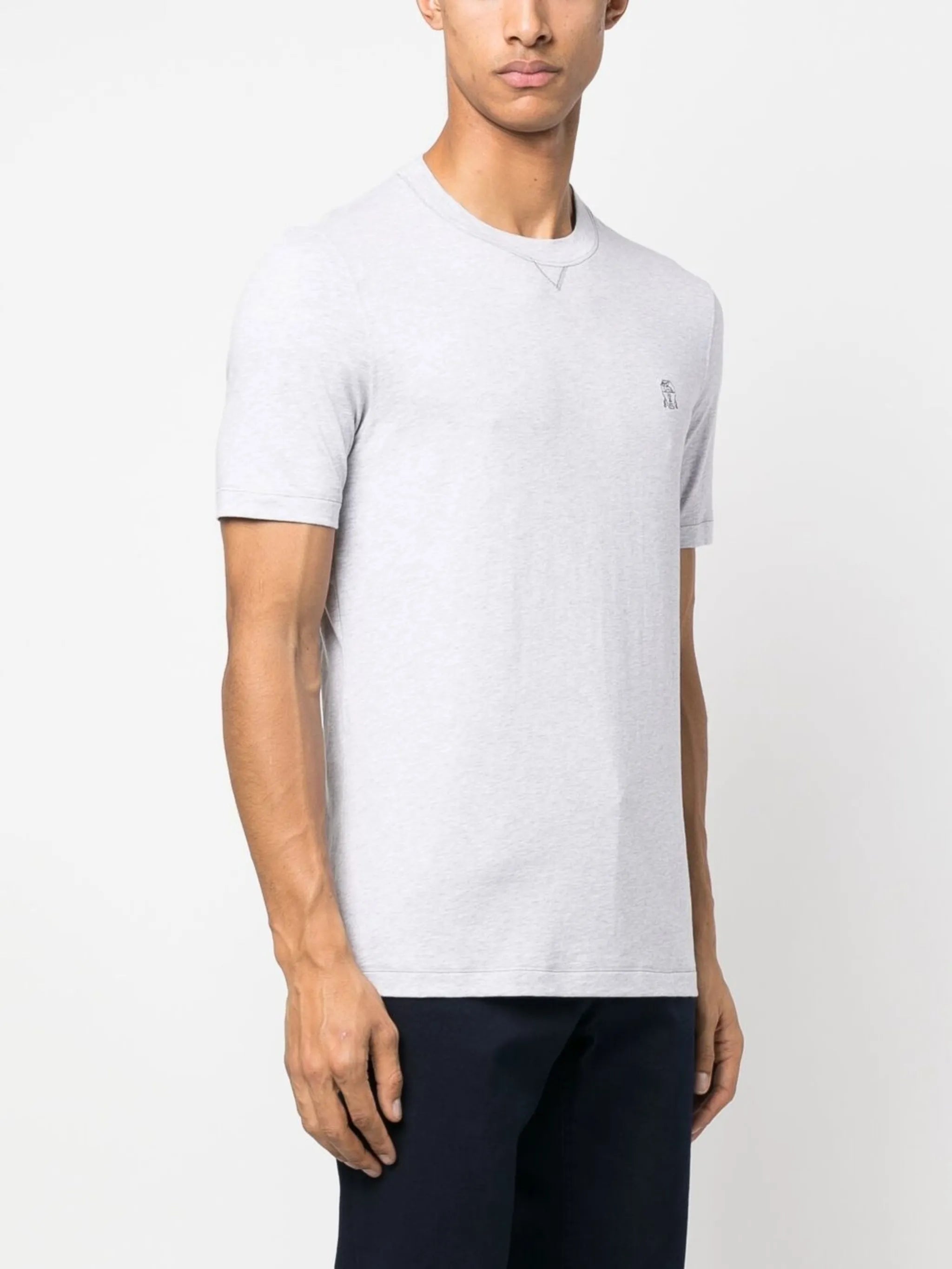 embroidered-logo cotton T-shirt