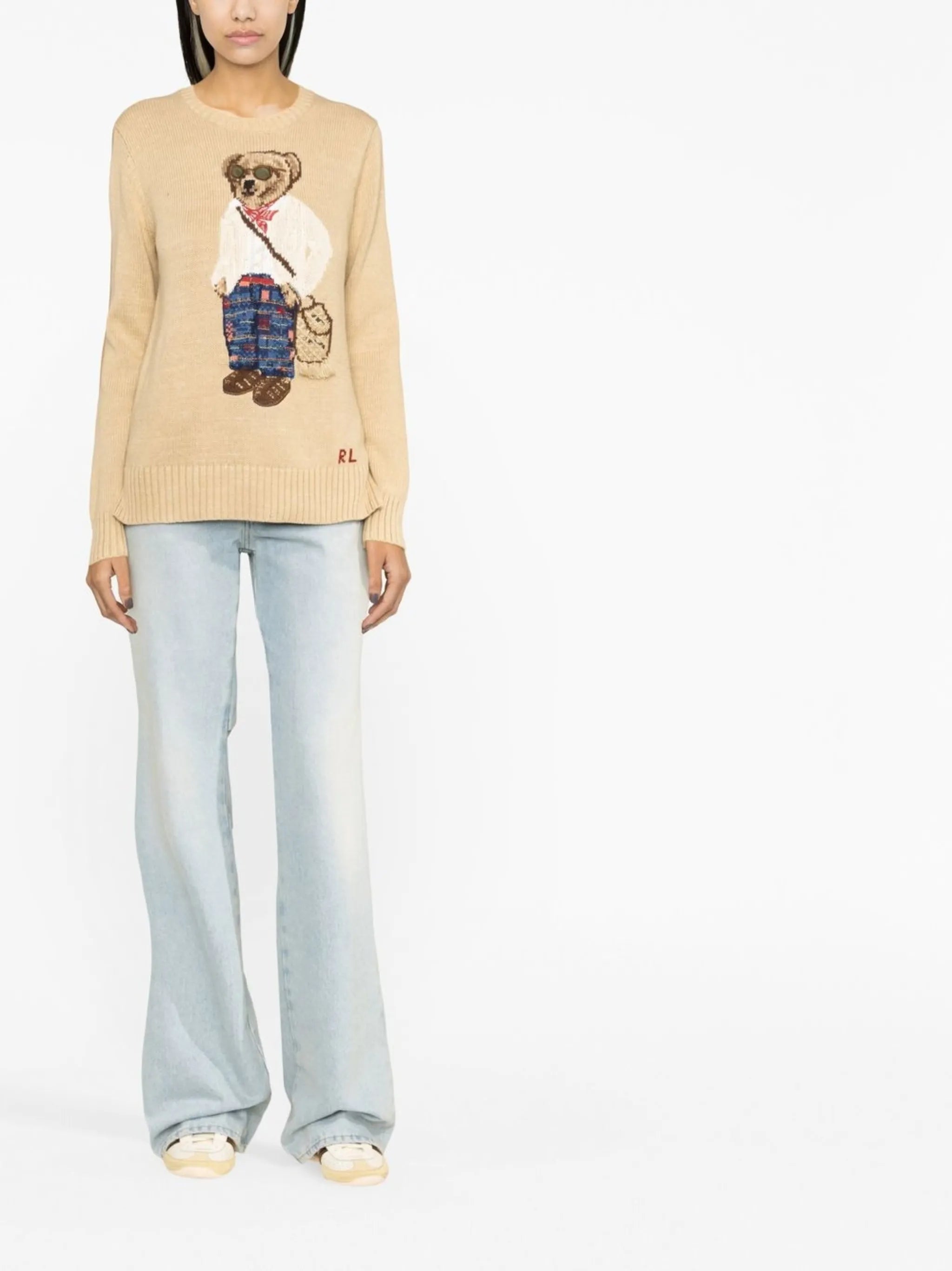Polo Bear crew-knit jumper
